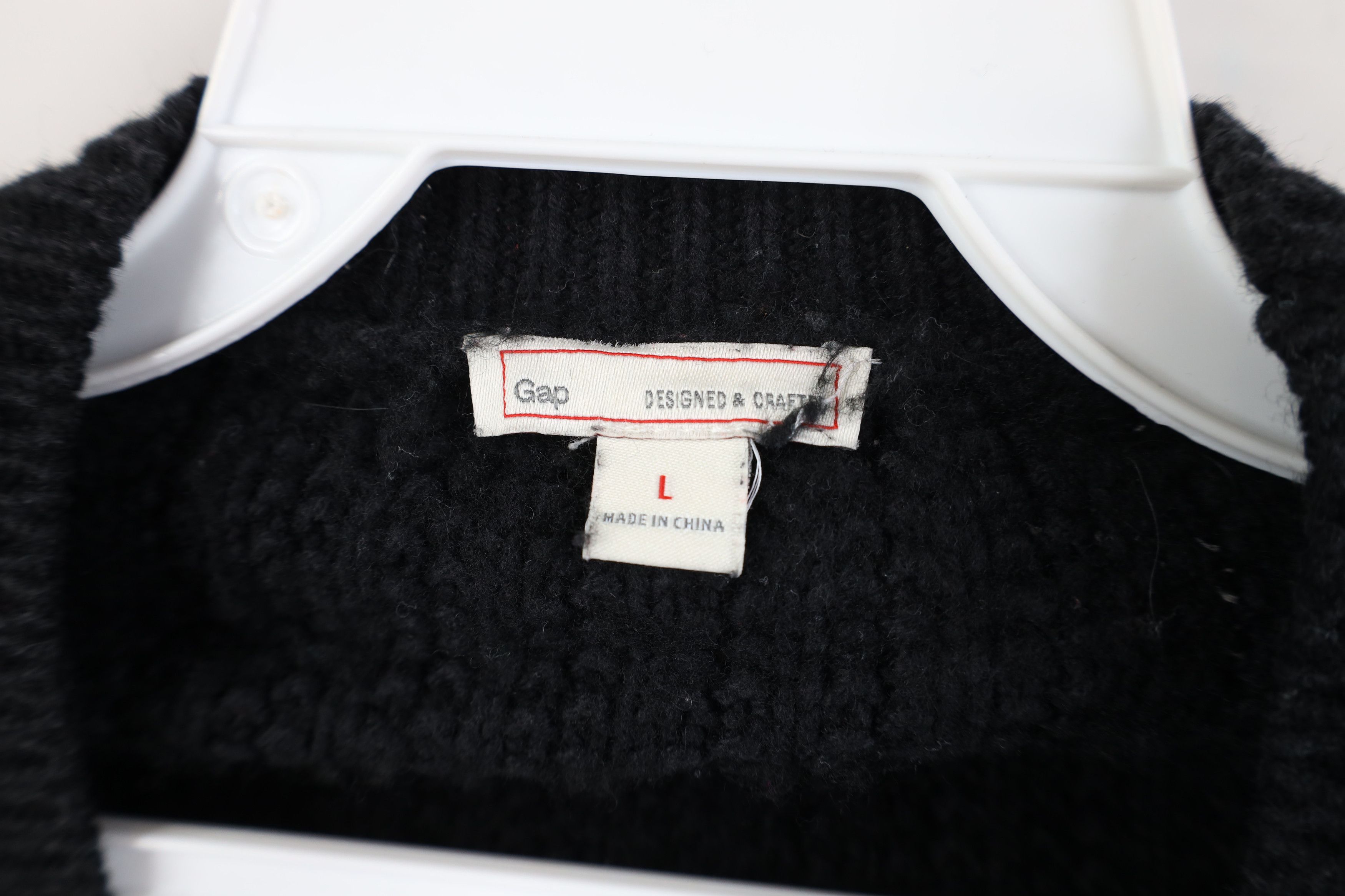 Gap Vintage Y2K Gap Wool Blend Chunky Fisherman Cardigan Sweater Size L / US 10 / IT 46 - 7 Thumbnail