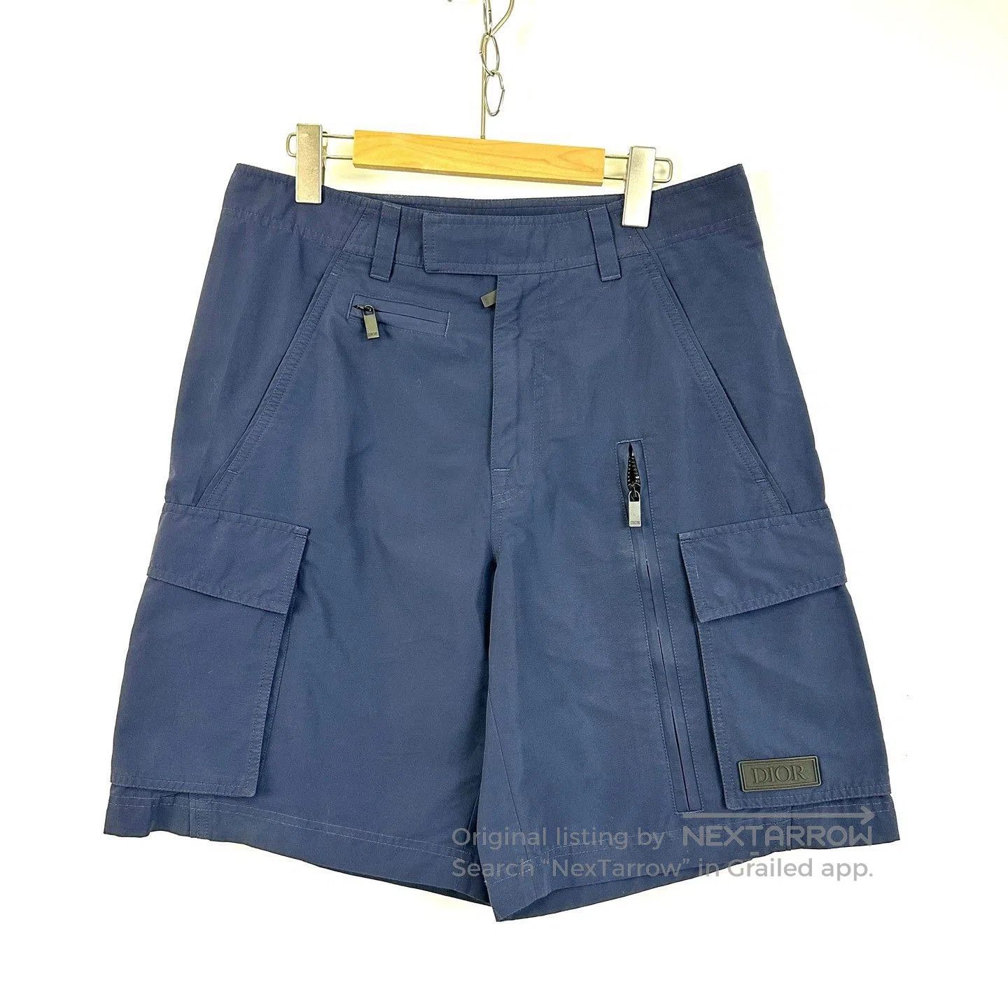 Dior Dior Dark Blue Logo Cargo Shorts. Size US 30 / EU 46 - 1 Thumbnail