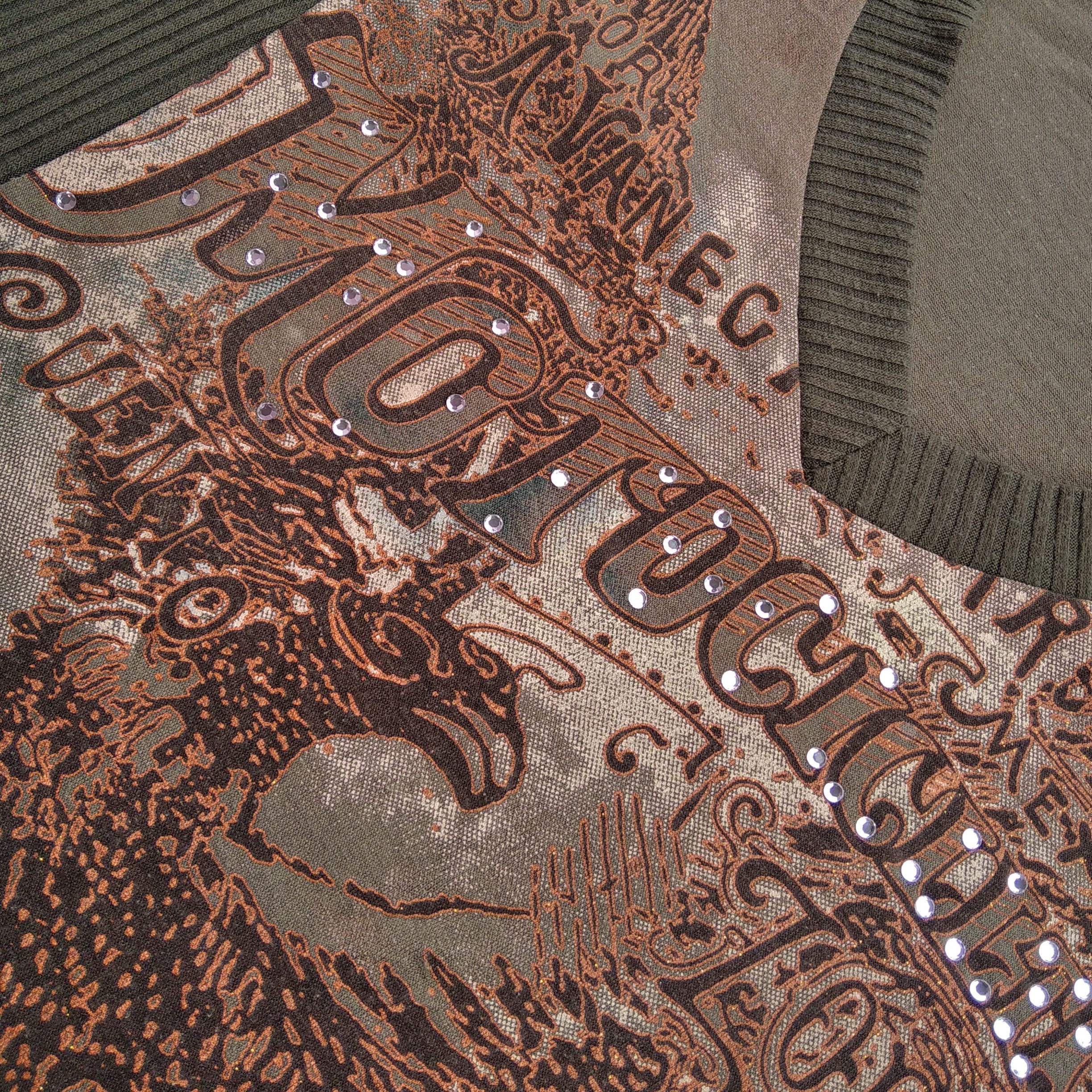 If Six Was Nine Vintage y2k MICHELLE Japanese Brand Rhinestones Long sleeve Size US S / EU 44-46 / 1 - 4 Thumbnail