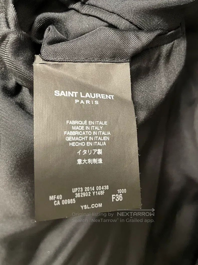 Saint Laurent Paris Saint Laurent Paris Classic Double-Breasted Black Wool Ove Size XS / US 0-2 / IT 36-38 - 4 Thumbnail