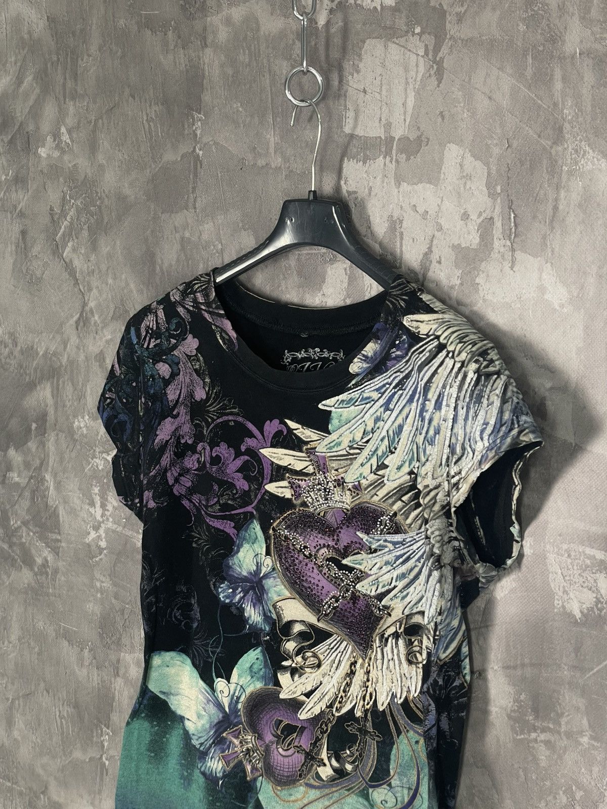 Other Vintage Rainbow Crazy Y2K Tank Top Affliction Style Size M / US 6-8 / IT 42-44 - 7 Thumbnail