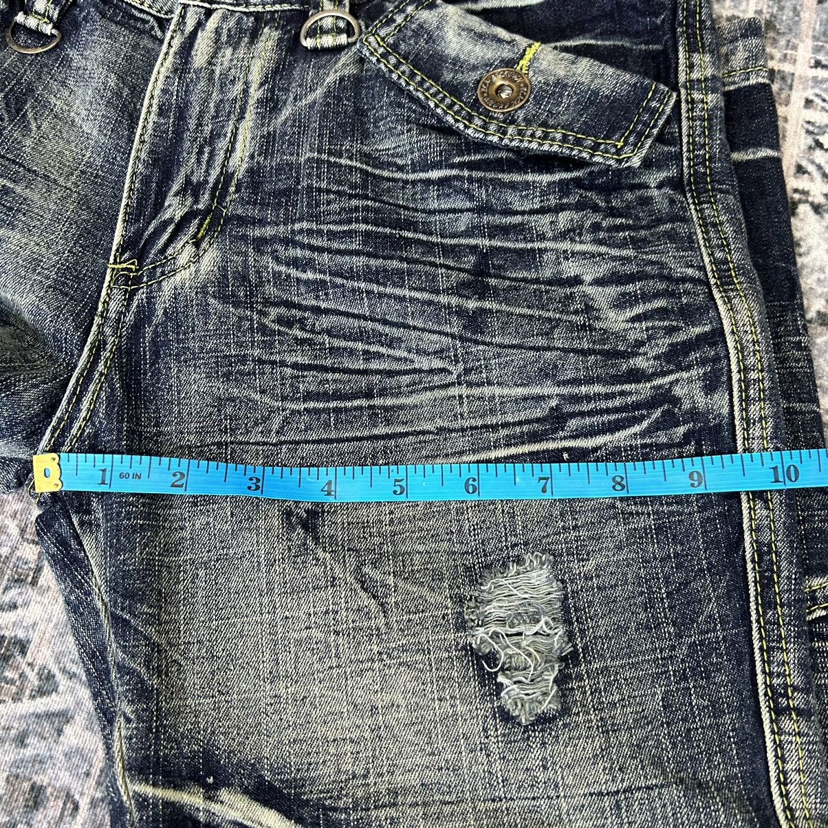 14th Addiction Flared Distressed Faded Wash Black Erown Jeans Size US 31 - 21 Thumbnail