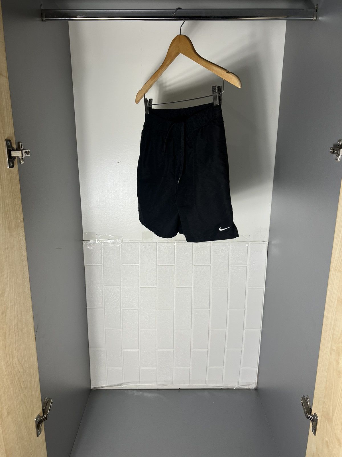 Nike VINTAGE NIKE RUNNING RETRO DRILL SWOOSH SHORTS CASUAL 90s Size US 30 / EU 46 - 6 Thumbnail