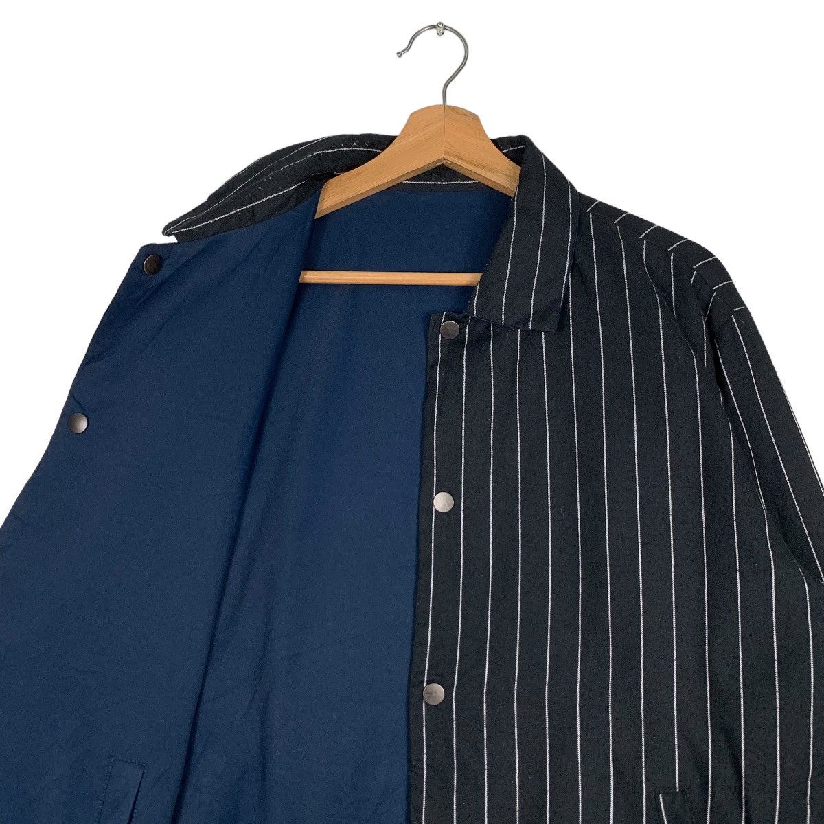 Takeo Kikuchi TAKEO KIKUCHI Hickory Stripe Reversible Jacket #0881-C39 Size US M / EU 48-50 / 2 - 10 Thumbnail