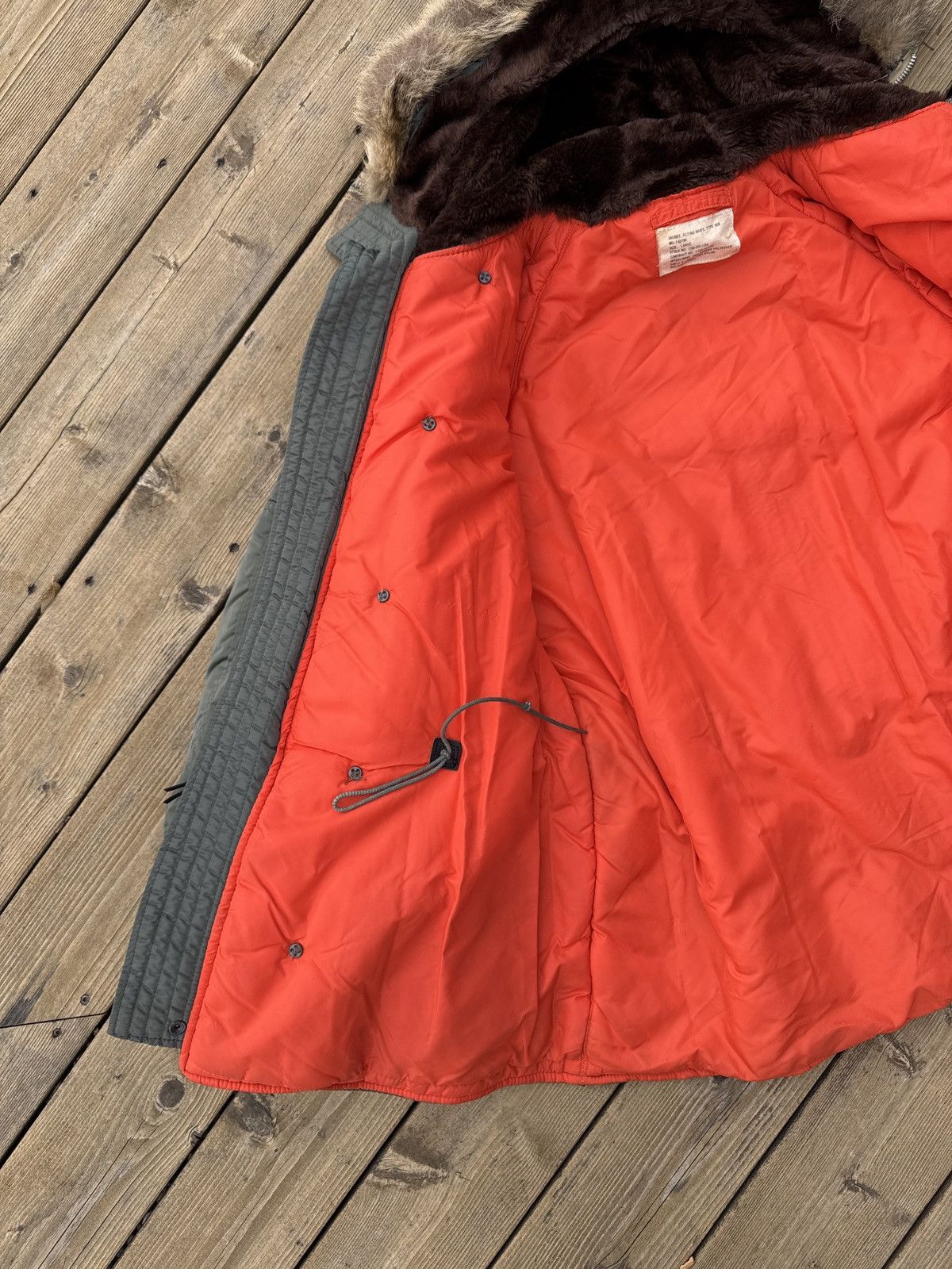 Vintage Vintage 1972 Air Force N-3B Parka Jacket Large Olive Orange Size US L / EU 52-54 / 3 - 10 Thumbnail