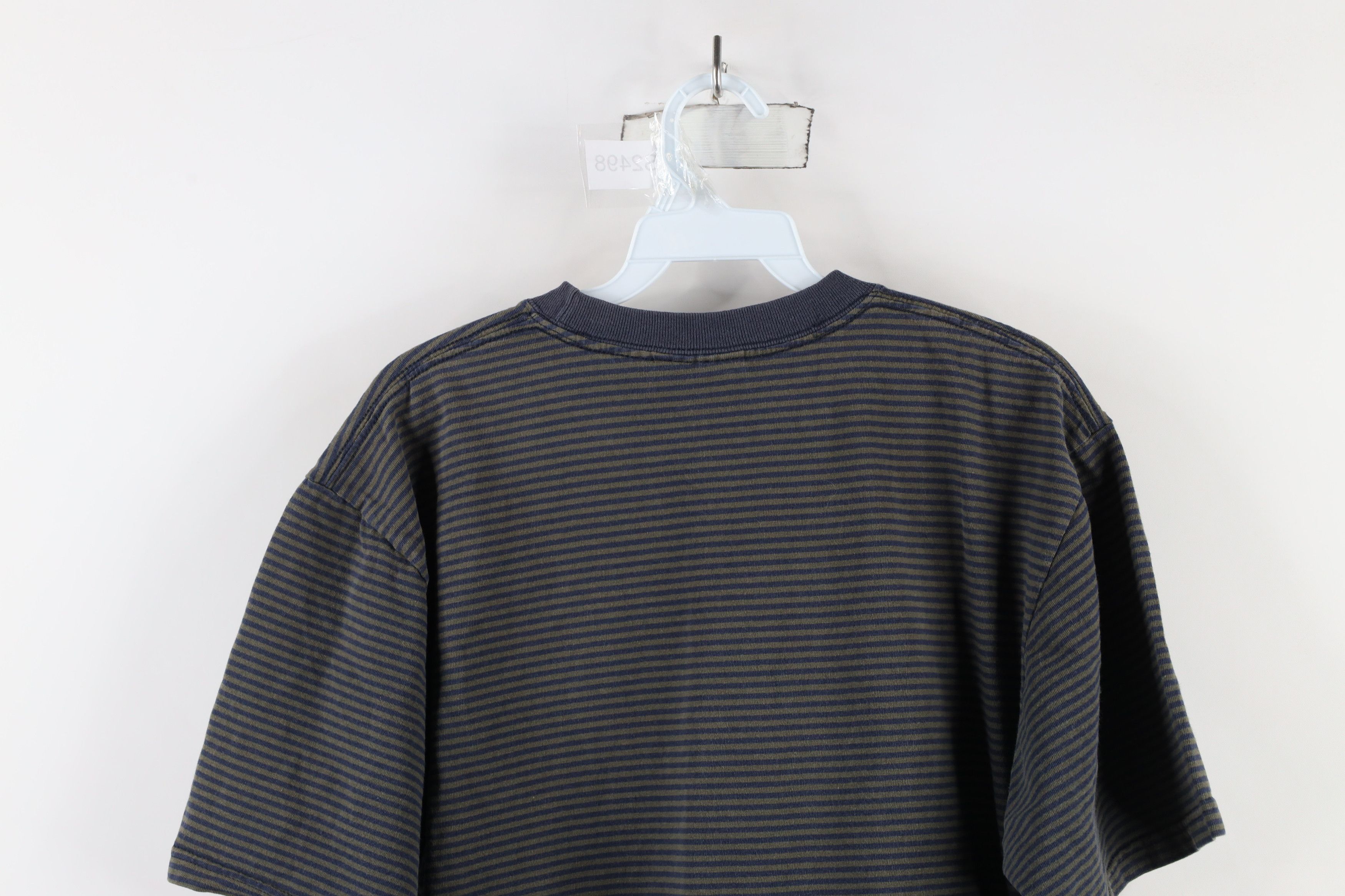 Vintage Vintage 90s Streetwear Striped Short Sleeve T-Shirt Cotton Size US M / EU 48-50 / 2 - 8 Thumbnail