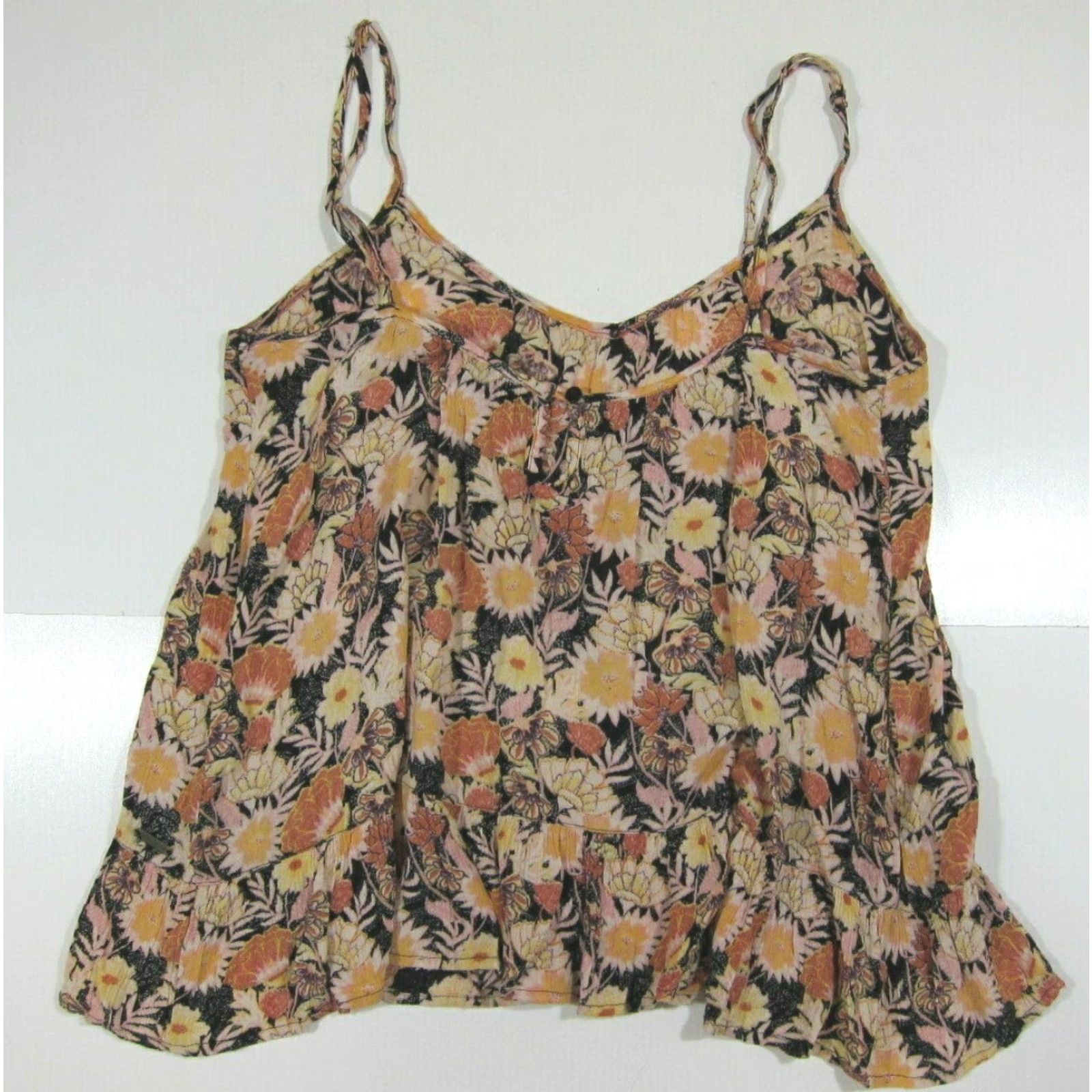Volcom Volcom 100% Rayon Pink Floral Sleeveless Blouse Top Women S P 10 Tank Blouse Sleeveless Shirt Casual Vintage Pattern: Floral Size L / US 10 / IT 46 - 2 Thumbnail