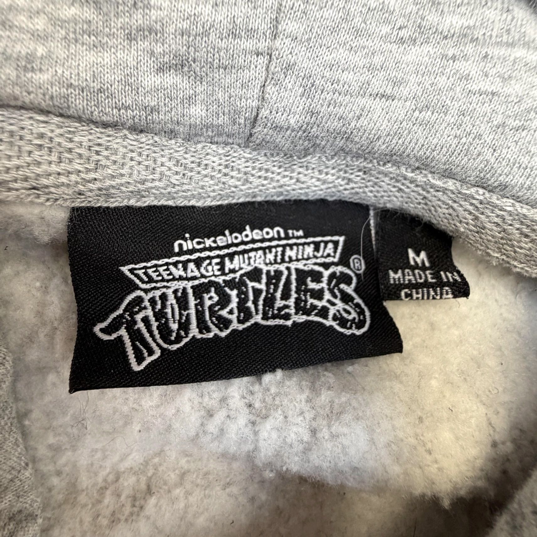Nickelodeon Nickelodeon TMNT Hoodie Mens Medium Gray Team Turtle Graphic Pullover Fleece Size US M / EU 48-50 / 2 - 6 Thumbnail
