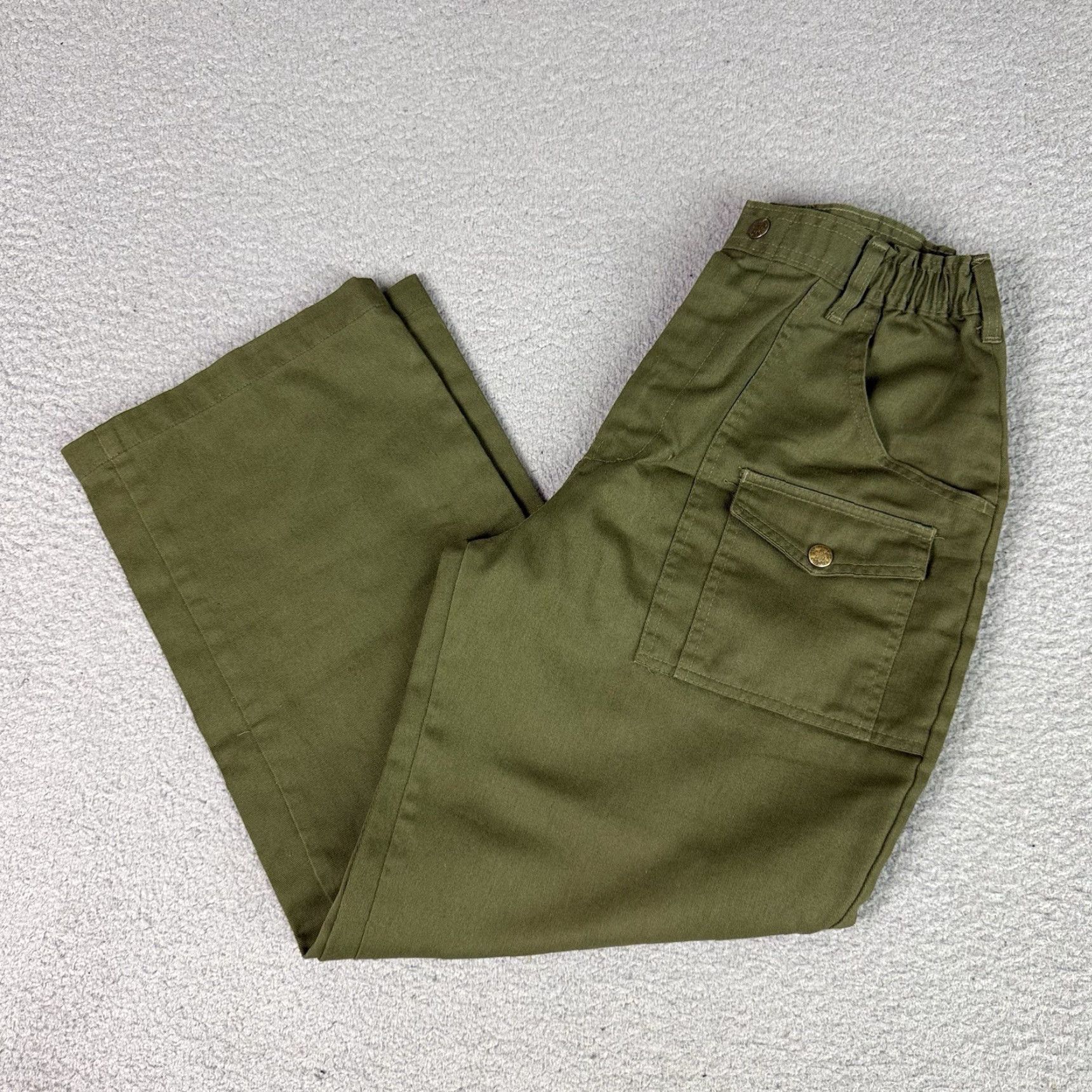 Vintage VINTAGE Boy Scouts Pants Mens 30x26 Green BSA Cargo Uniform Real 80s 90s Retro American Classic Size US 30 / EU 46 - 2 Thumbnail