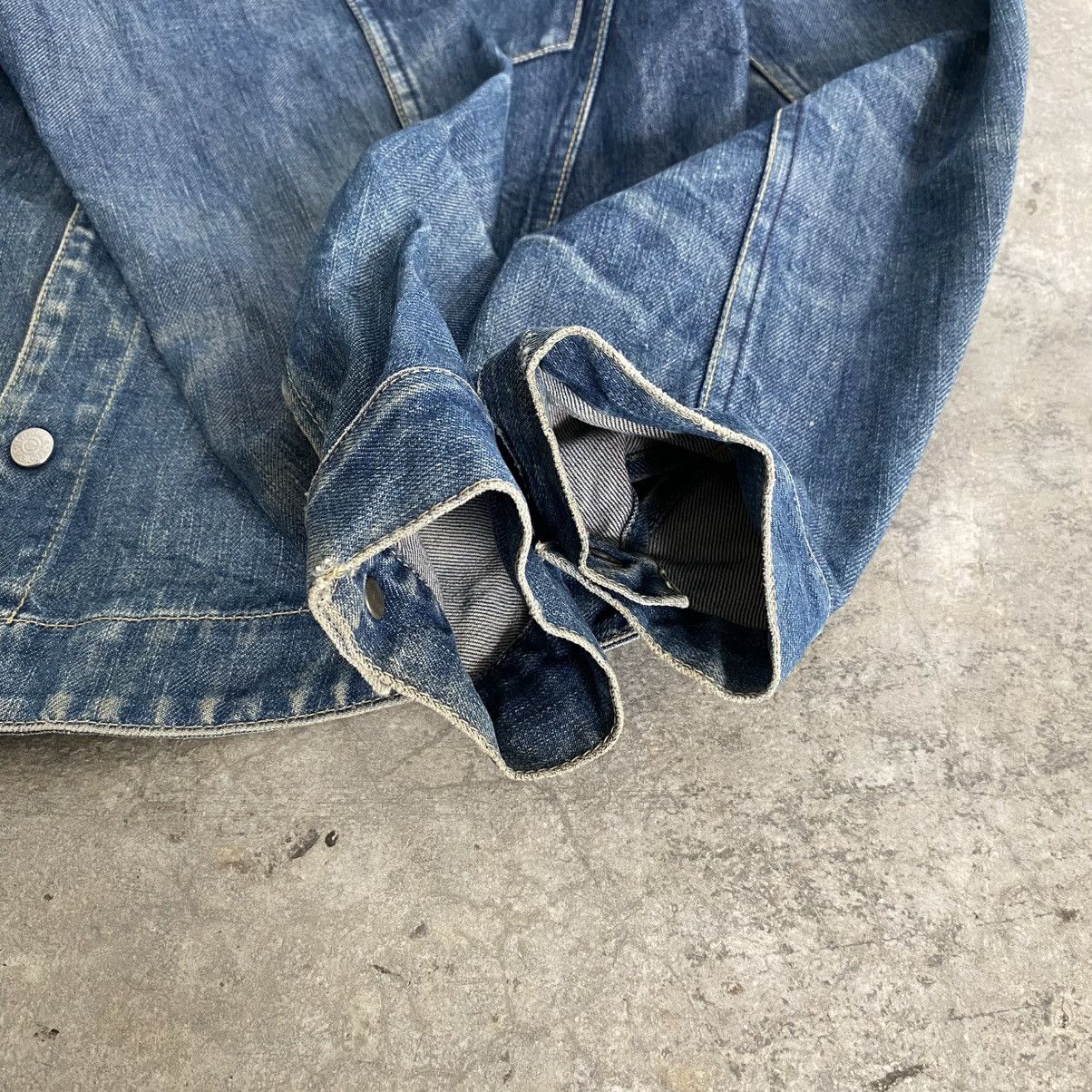Levi's Vintage 2000’s Levis Engineered Faded Honeycomb Denim Jacket Size US M / EU 48-50 / 2 - 7 Thumbnail