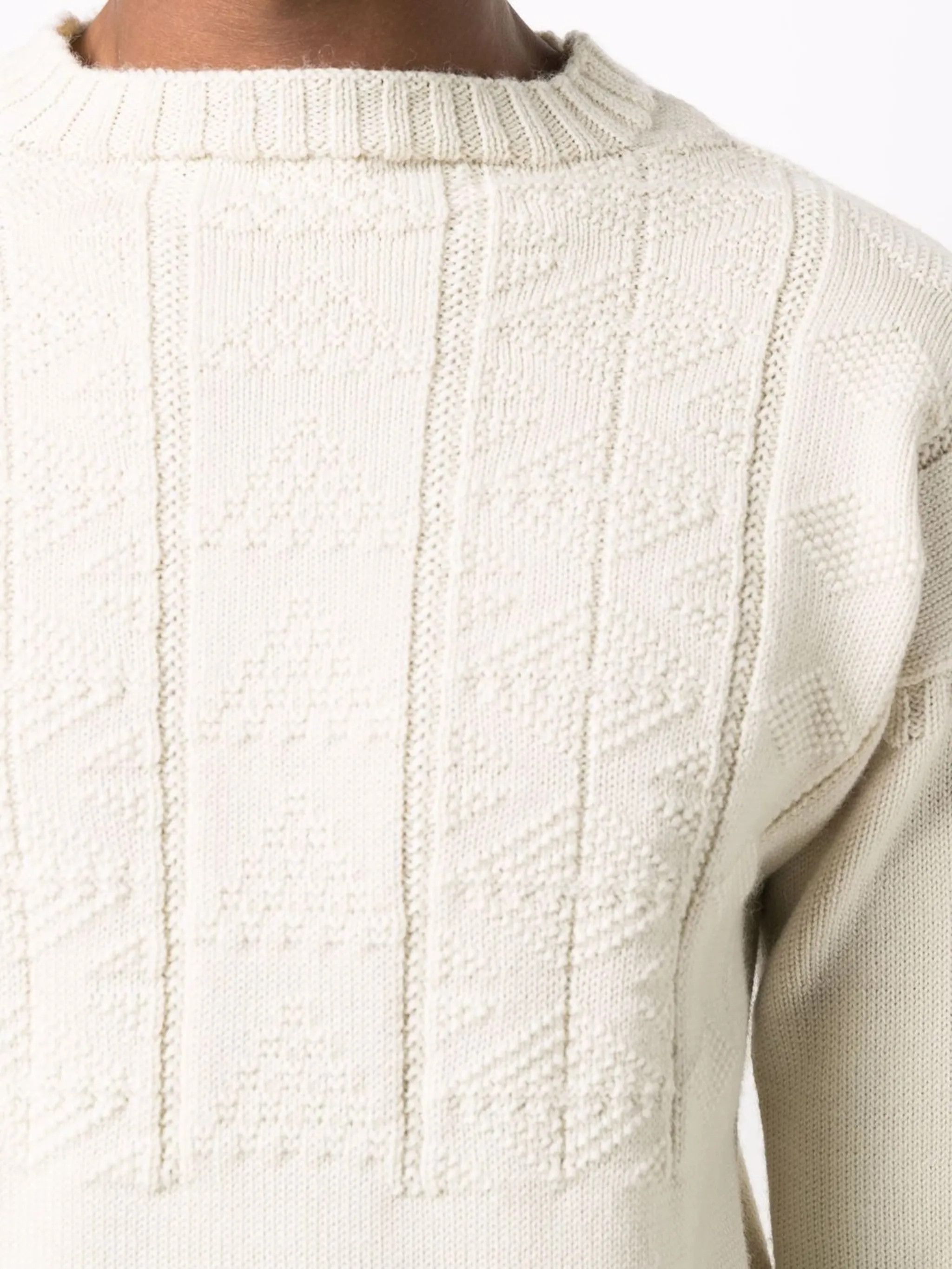 Maison Margiela oc11z0925 Crewneck Knit Sweater in Beige Size US M / EU 48-50 / 2 - 5 Thumbnail