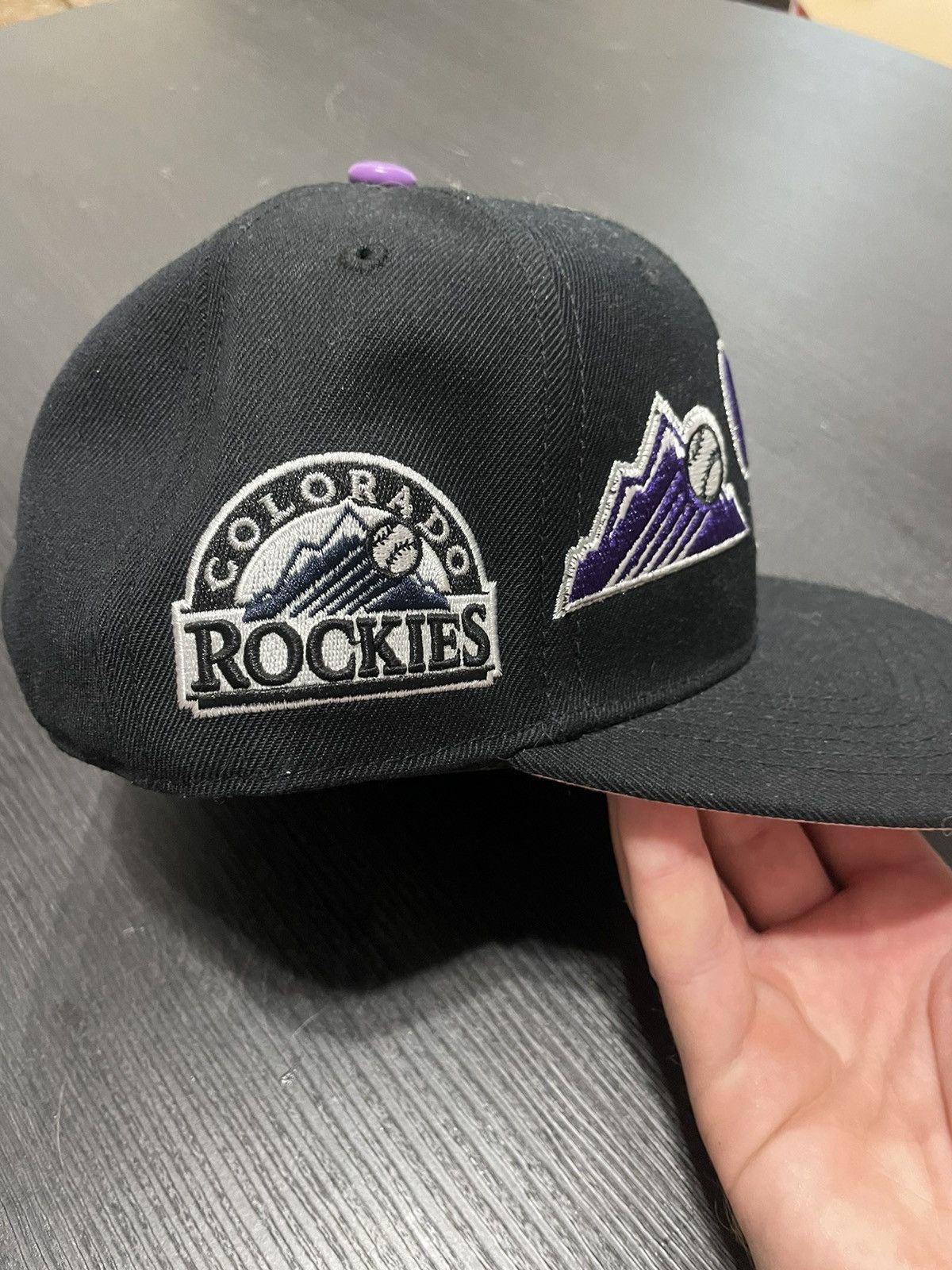 Pro Standard Pro Standard CO Rockies Snapback Black Purple Pink Under Size ONE SIZE - 4 Thumbnail