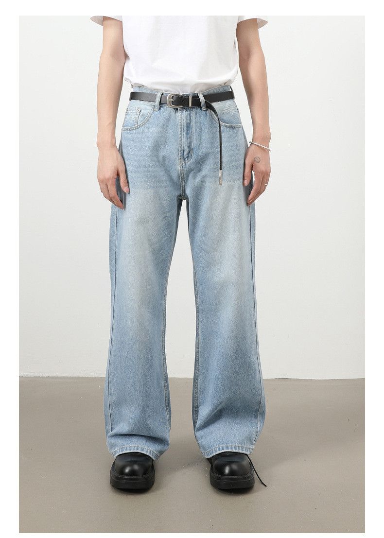 Japanese Brand Men's Japanese Retro Straight Street Classic Washed Jeans Size US 34 / EU 50 - 1 Thumbnail