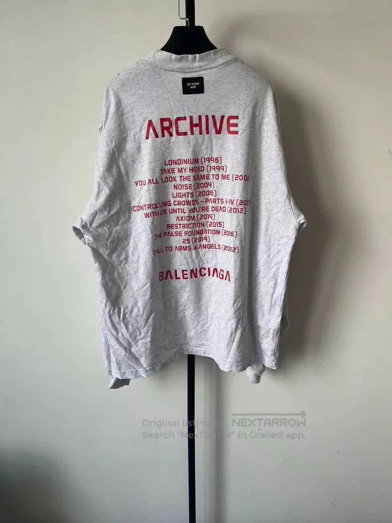 Balenciaga Balenciaga Archive Connected Long Sleeve T-Shirt. Size US L / EU 52-54 / 3 - 2 Thumbnail