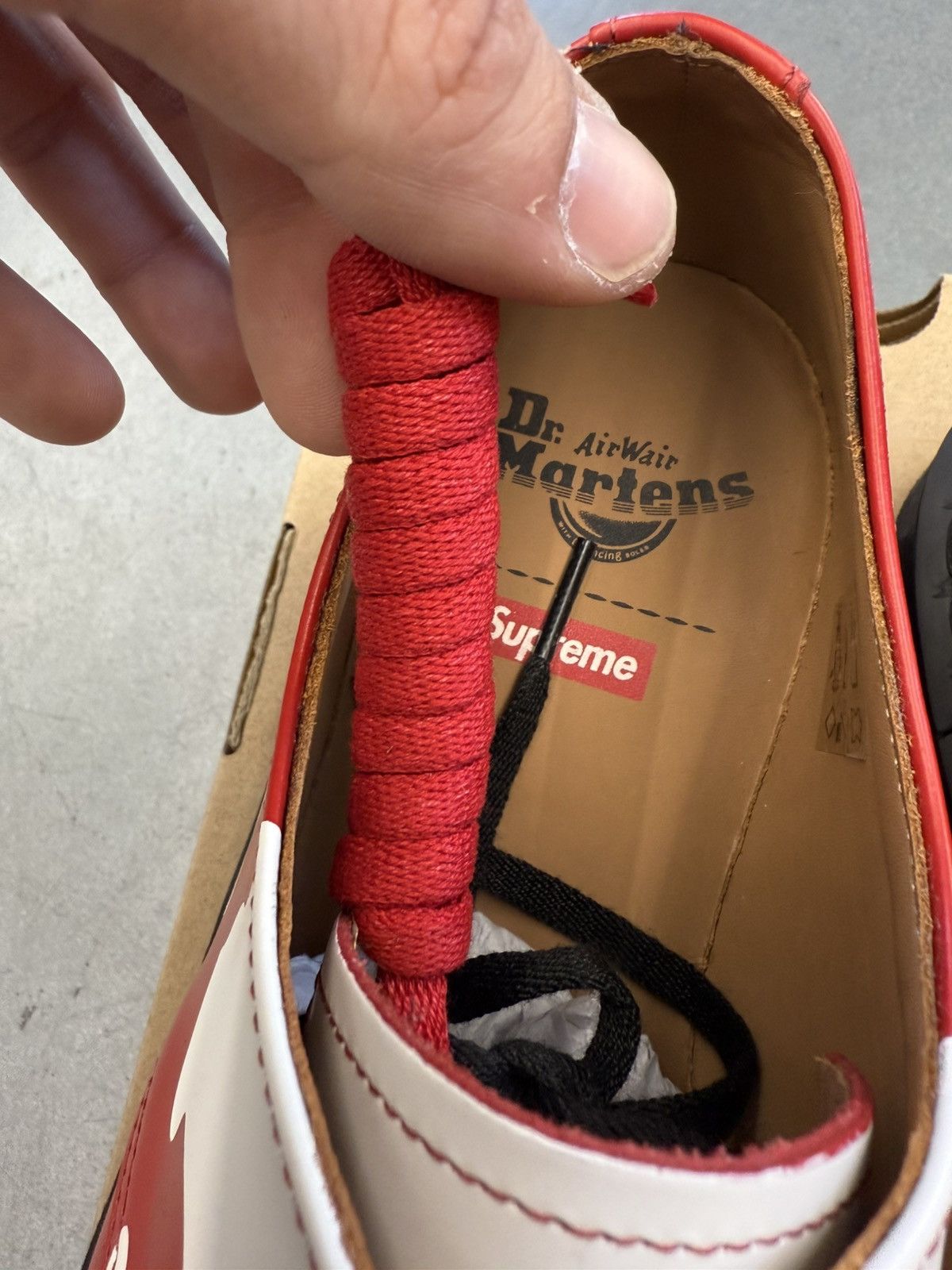 Supreme Dr. Martens 1461 3-Eye Shoes Supreme Skull Red Size US 9 / EU 42 - 9 Thumbnail