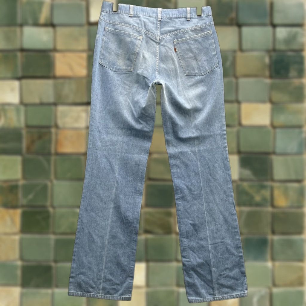 Levi's VTG Levi's Jeans 33x33 Orange Tab 70's Western USA Levi's With a Skosh More Room 90s Cowboy Vintage Jeans Mens Regular Blue 33" Size US 33 - 1 Thumbnail