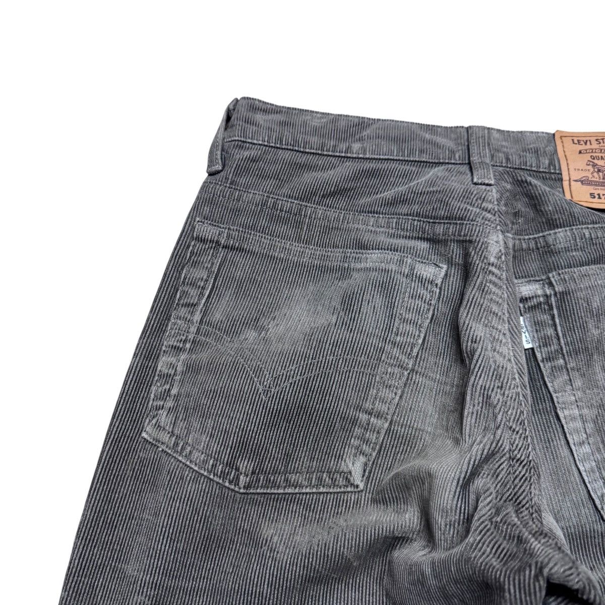 Levi's Vintage 90s Levis 517 Grey Corduroy Flare Jeans Hedi Slimane Size US 28 / EU 44 - 10 Thumbnail