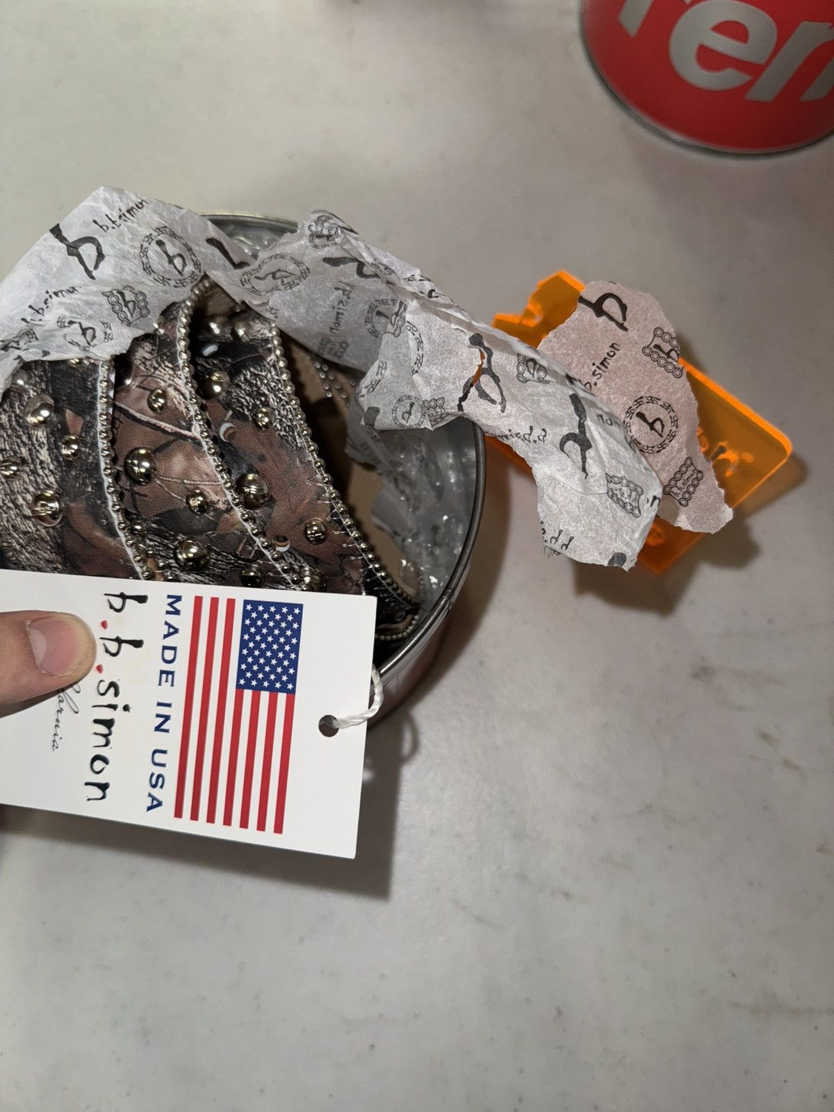B.B. Simon × Supreme Supreme B. B. Simon Studded Ranger Belt Size ONE SIZE - 6 Thumbnail
