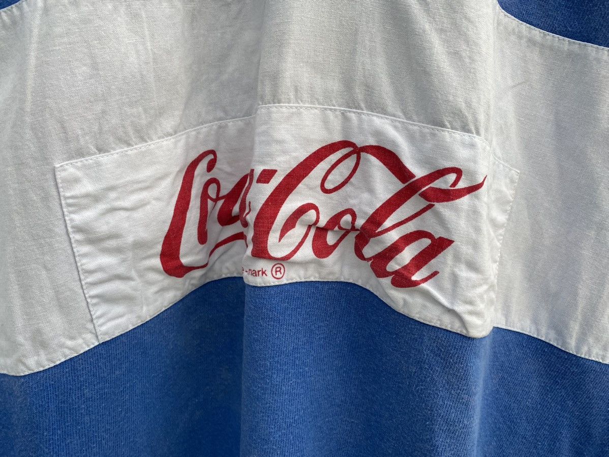 Coca Cola 🔥 Distressed 🔥 Coca Cola Spellout Polos Rugby Long Sleeve Size US S / EU 44-46 / 1 - 6 Thumbnail