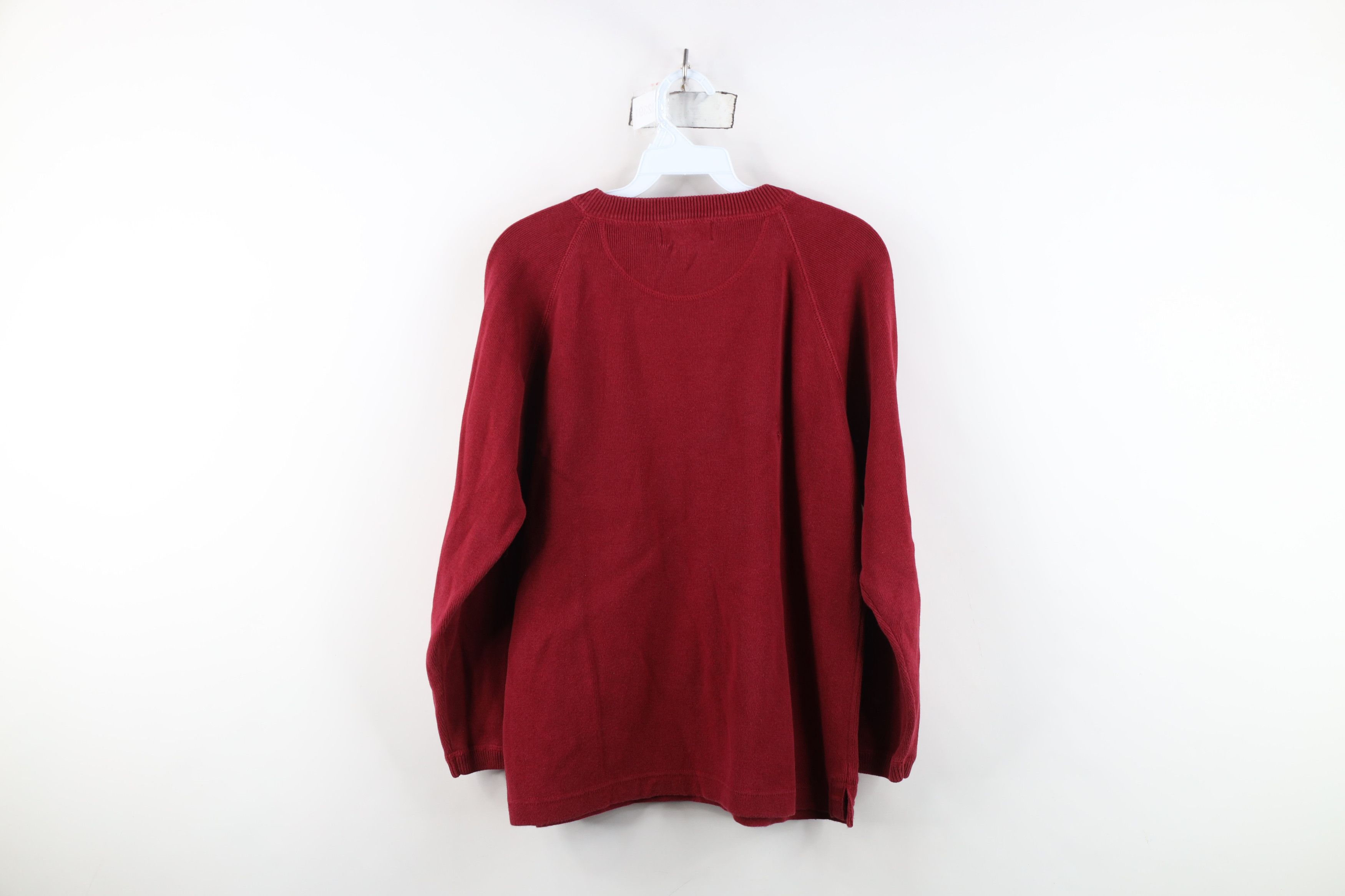 Eddie Bauer Vintage Eddie Bauer Cotton Ribbed Knit Sweater Red Japan Size S / US 4 / IT 40 - 11 Thumbnail