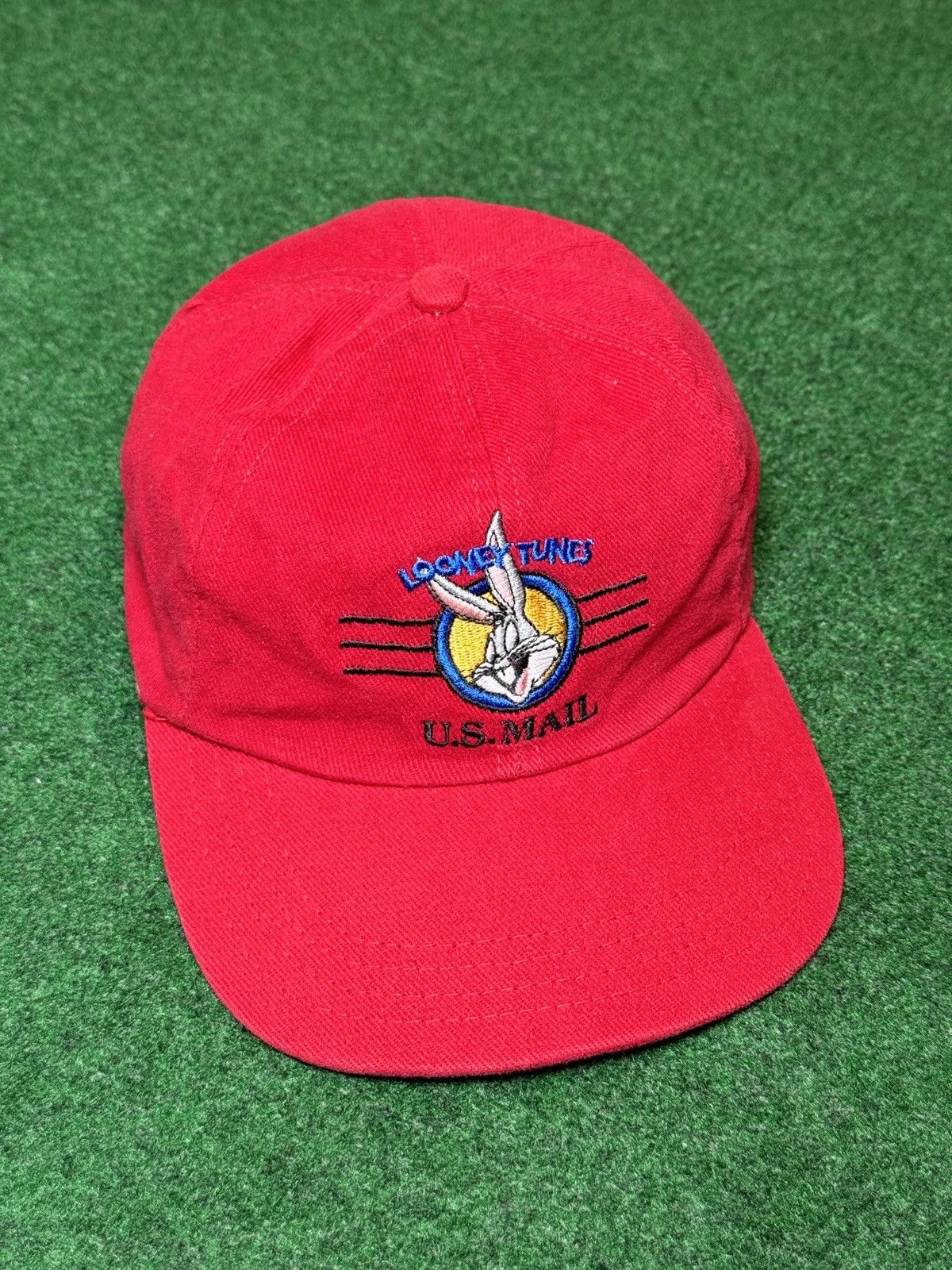 Vintage × Warner Bros Vintage 90s Looney Tunes Bugs Bunny Stamp U.S Mail Hat Size ONE SIZE - 1 Thumbnail