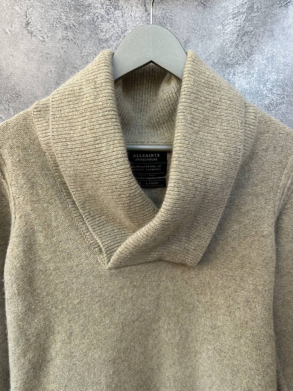 Allsaints × Vintage Allsaints Spitalfields Skythe Funnel Shawl Collar Sweater Size US L / EU 52-54 / 3 - 5 Thumbnail