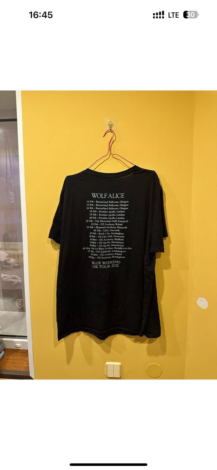 Other Wolf Alice Shirt Mens Black 2022 Tour Concert Band Weekend Size US L / EU 52-54 / 3 - 5 Thumbnail