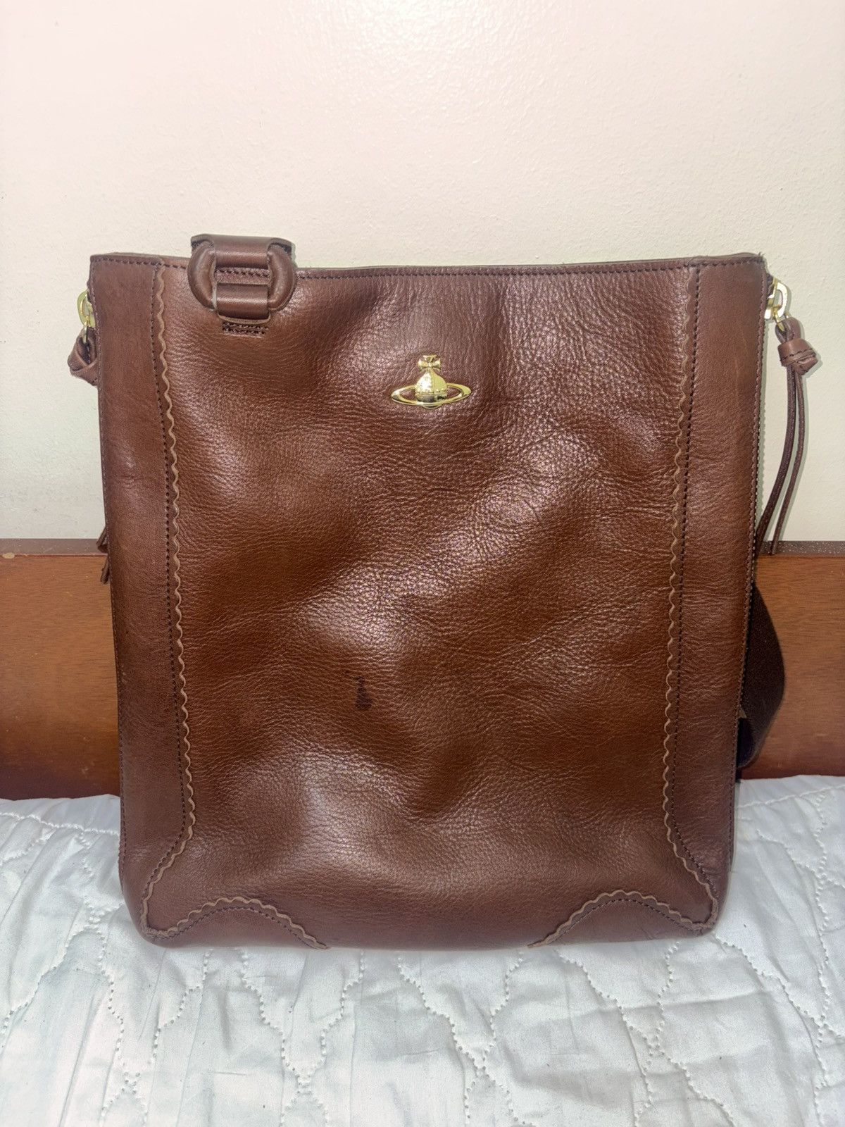 Vivienne Westwood Vivienne Westwood Vintage leather messenger bag Size ONE SIZE - 1 Thumbnail