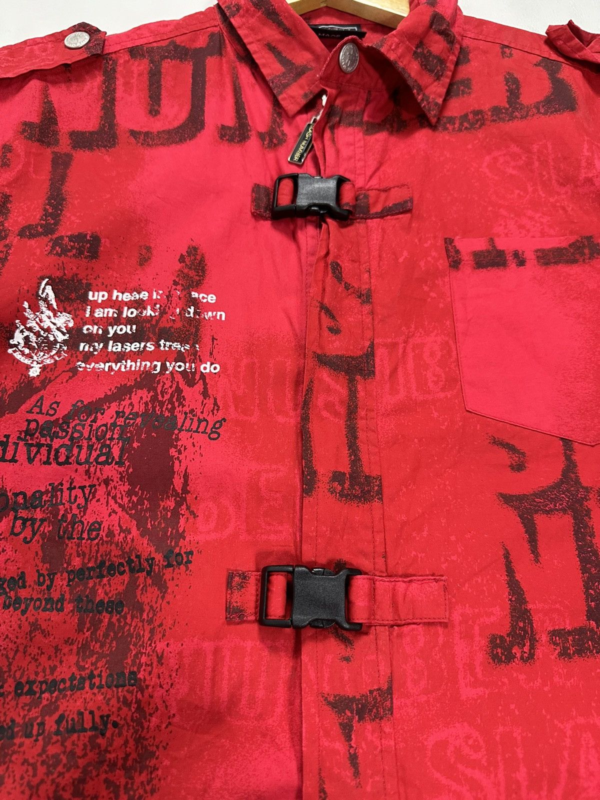 Other Slash Number Zipper Shirt Punk Bondage Gravity Style Size US M / EU 48-50 / 2 - 5 Thumbnail