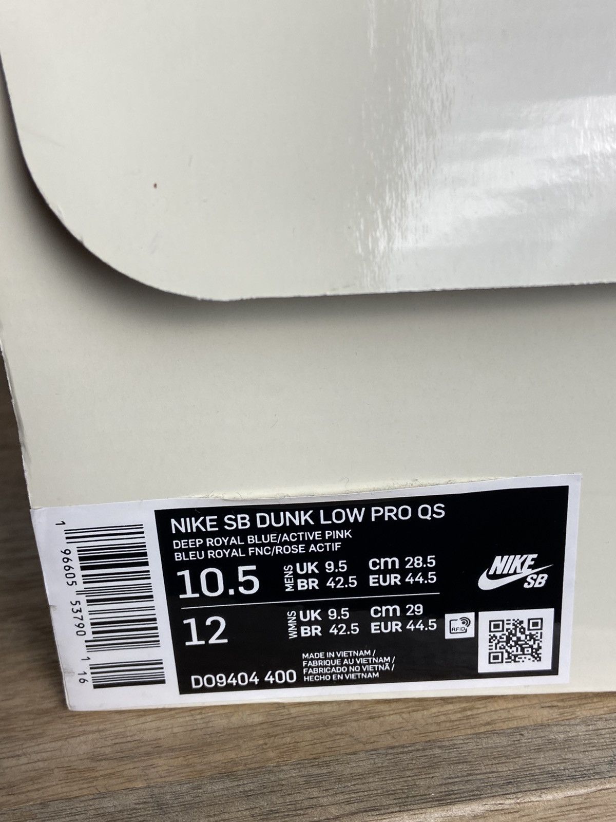 Used Nike SB Dunk Low Run The Jewels Authentic Size 10,5US