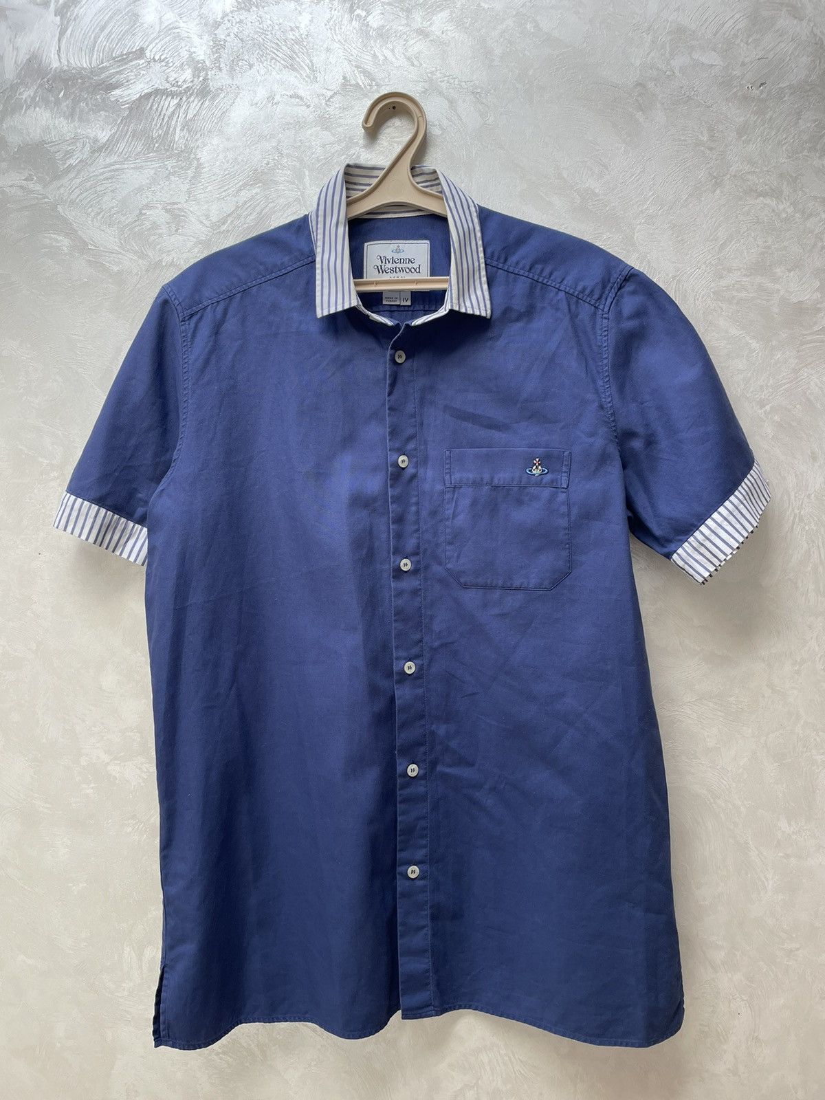 Vivienne Westwood Vivienne Westwood embroidered logo button up shirt Size US L / EU 52-54 / 3 - 1 Thumbnail