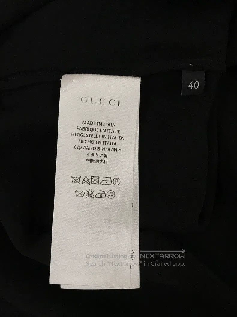 Gucci Gucci Black silk strap-in shirt Size S / US 4 / IT 40 - 6 Thumbnail