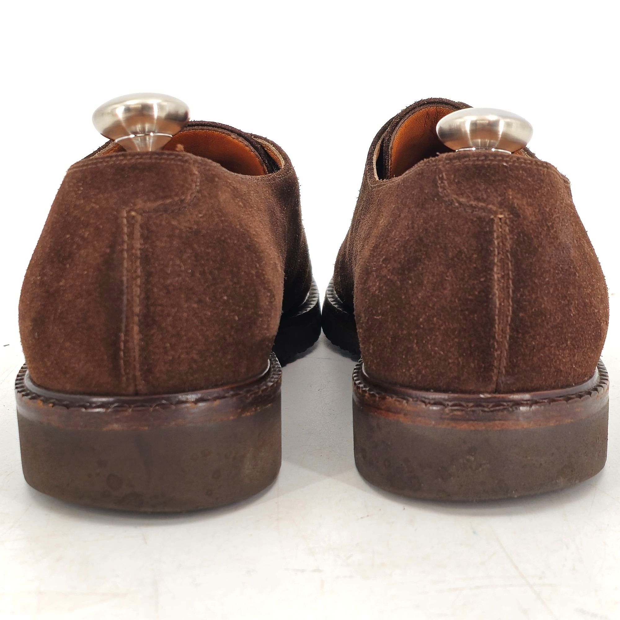 Salvatore Ferragamo Salvatore Ferragamo Italy Brown Suede Plain-toe Derby Mens 7 Size US 7 / EU 40 - 5 Thumbnail