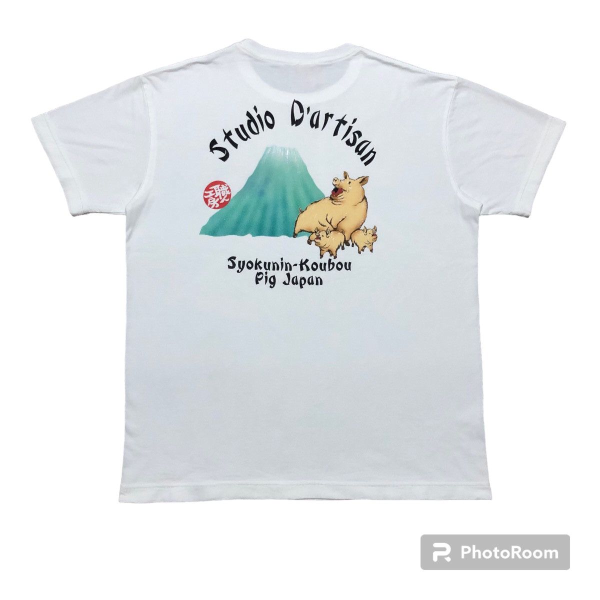 Japanese Brand × Studio D'Artisan Rare‼️🔥Studio D'Artisan Syokunin-Koubou Pig Japan T-Shirt Size US S / EU 44-46 / 1 - 1 Thumbnail