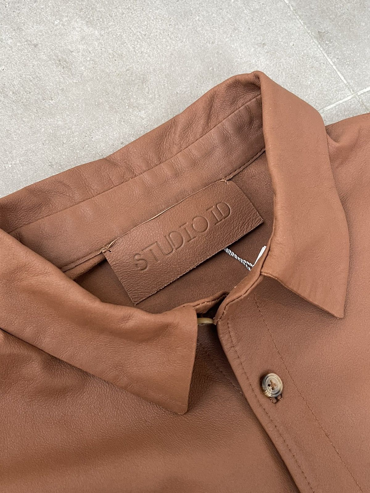 Other !DS! SS23 Studio ID Andrew Brown Leather Shirt Size US M / EU 48-50 / 2 - 19 Thumbnail