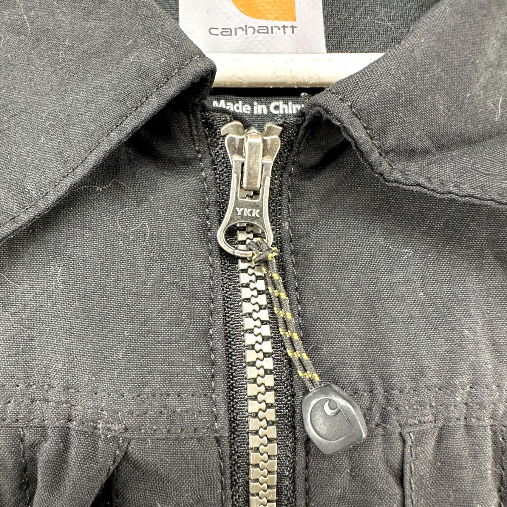 Carhartt VINTAGE Carhartt Jacket Mens M Black Full Swing Zip Nylon Rain Defender Workwear Logo Size US M / EU 48-50 / 2 - 4 Thumbnail