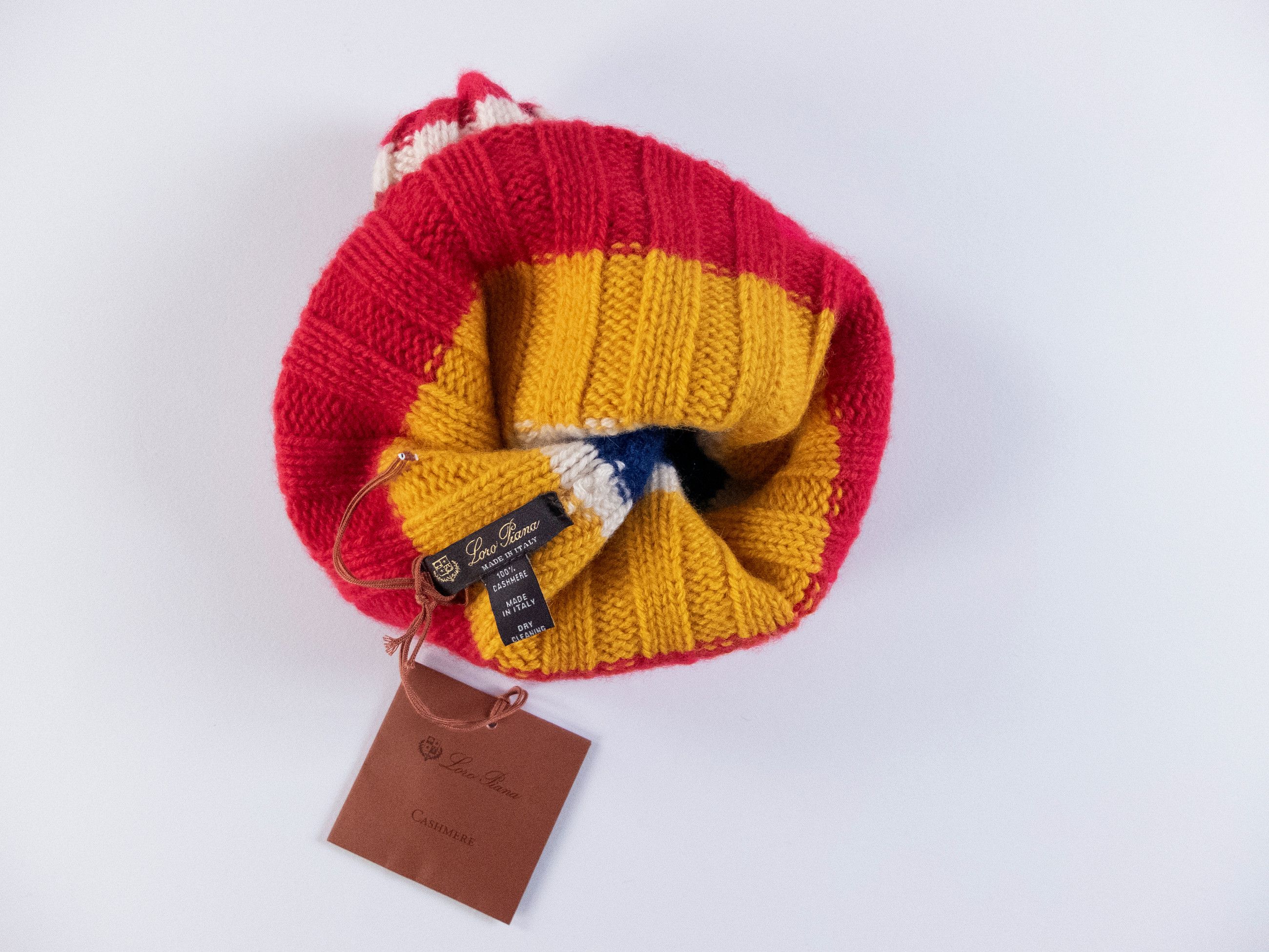 Loro Piana LORO PIANA Deer Valley striped cashmere beanie hat Size ONE SIZE - 4 Thumbnail