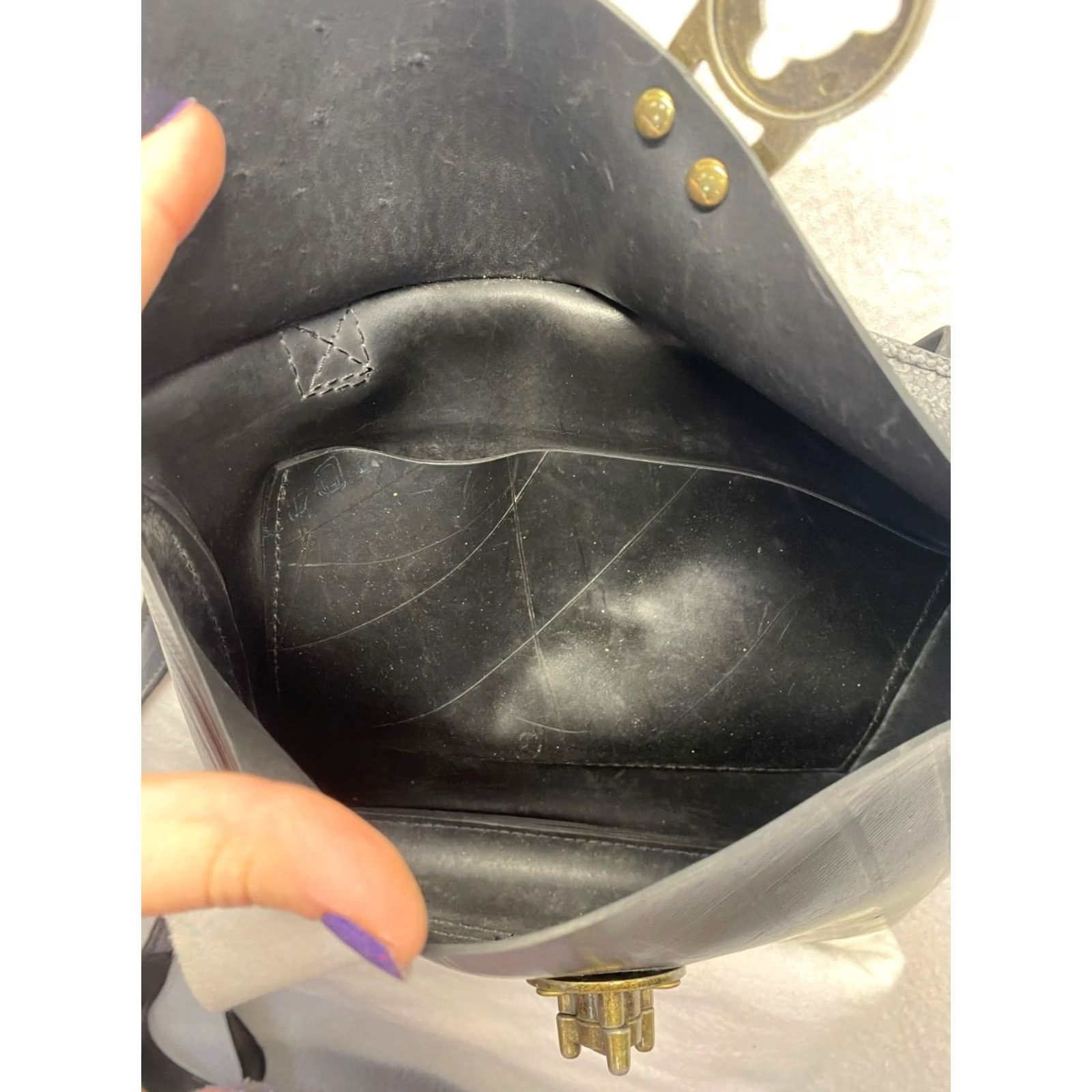 Vintage VINTAGE Recycled inner tube purse Crossbody Womens One size Black Rubber 8x9.5 Like New Size ONE SIZE - 6 Thumbnail