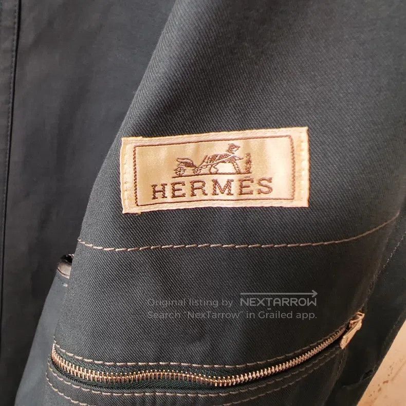 Hermes Hermes Long Green Windbreaker Size US M / EU 48-50 / 2 - 7 Thumbnail