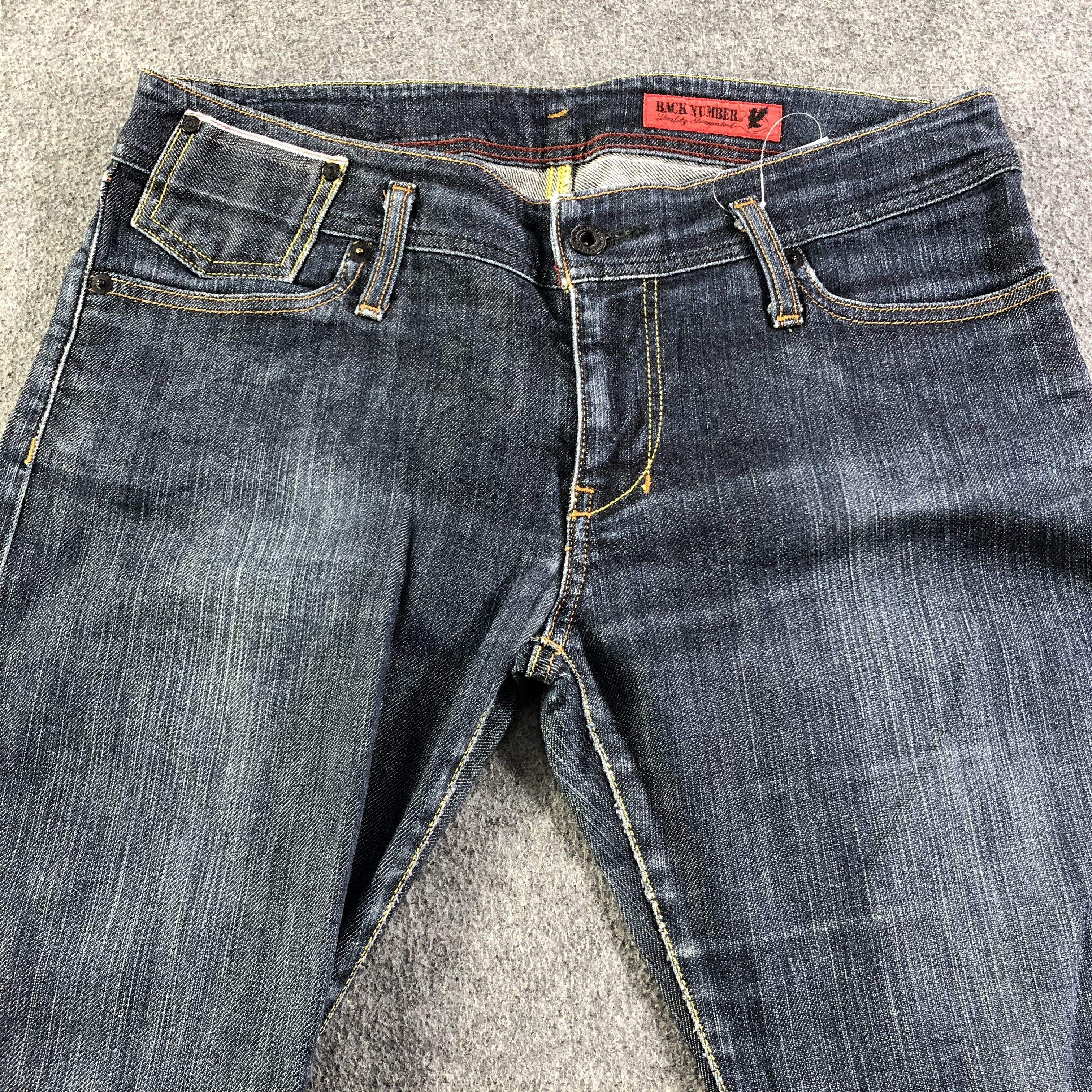 Vintage Vintage Blue Wash Back Number Selvedge Jeans-J2980 Size US 32 / EU 48 - 3 Thumbnail