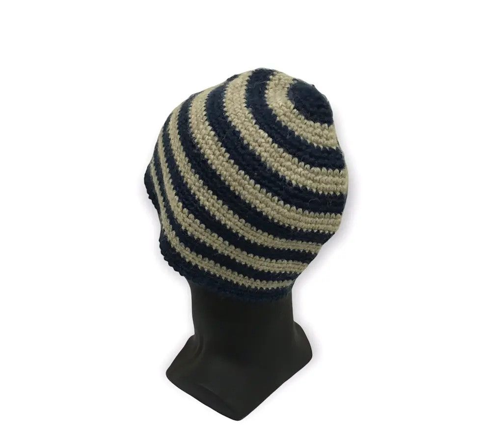 Japanese Brand Japanese Brand Stripe Design Beanie Hat Size ONE SIZE - 3 Thumbnail