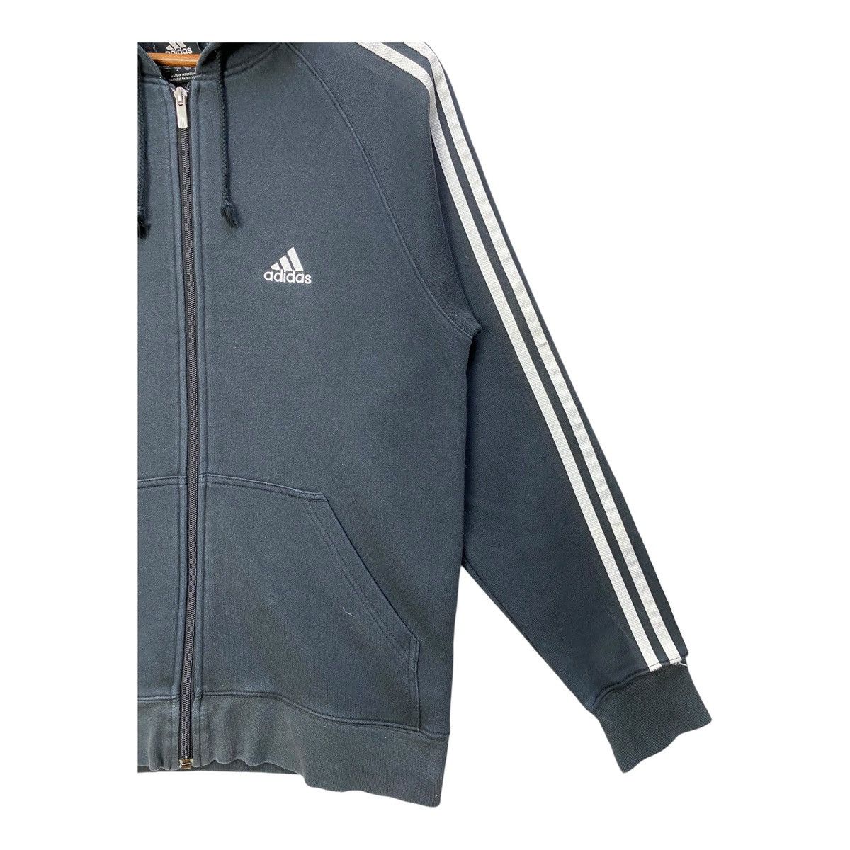 Adidas Vintage Adidas 3 Stripes Hoodie Sweater Fullzip Size S Size US S / EU 44-46 / 1 - 4 Thumbnail