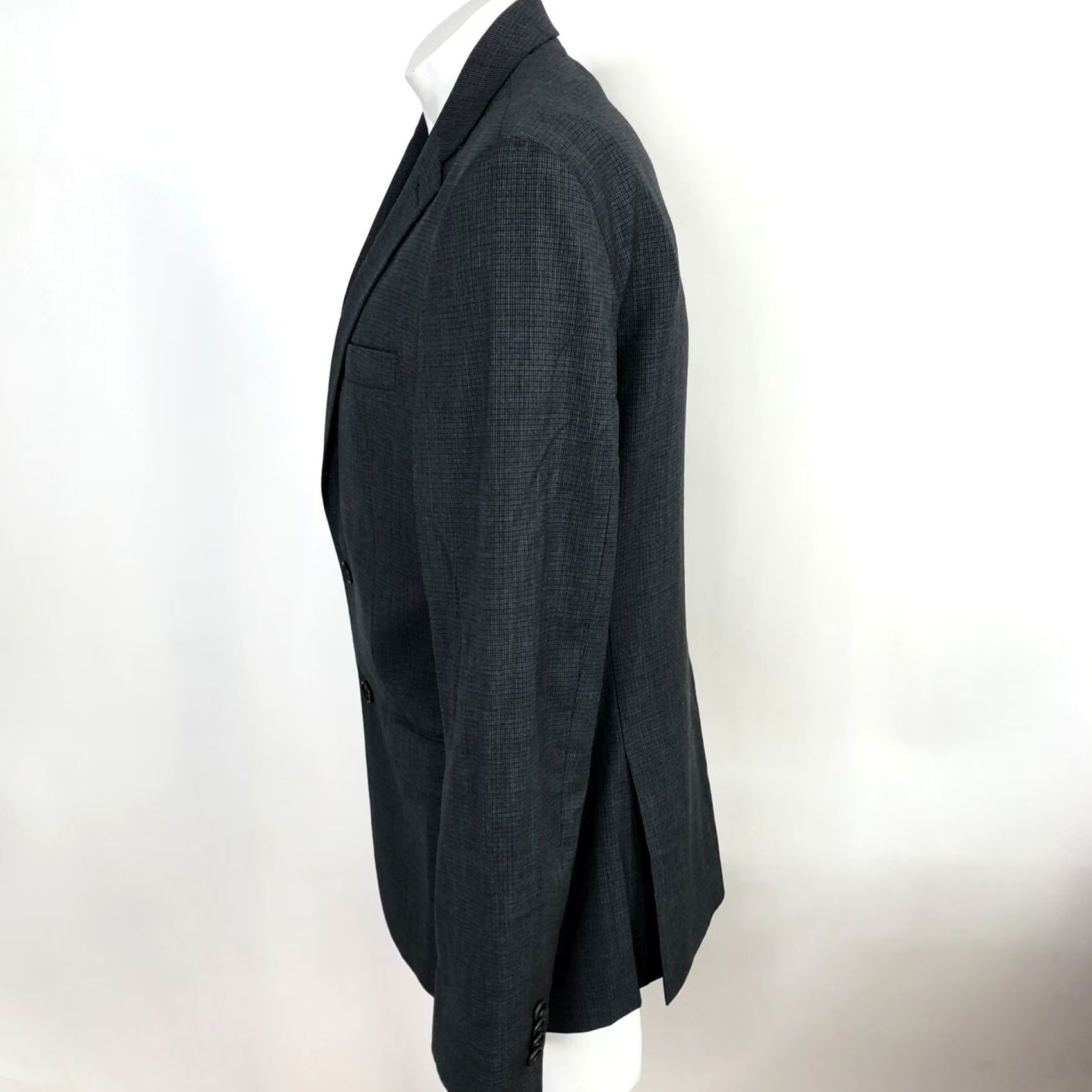 John Varvatos John Varvatos U.S.A. Sport Coat Jacket Gray Men's Wool 40 Regular Notch Lapel Double-Vented 2-Button Front Dry Clean Only Suit Coat Size 40R - 3 Thumbnail