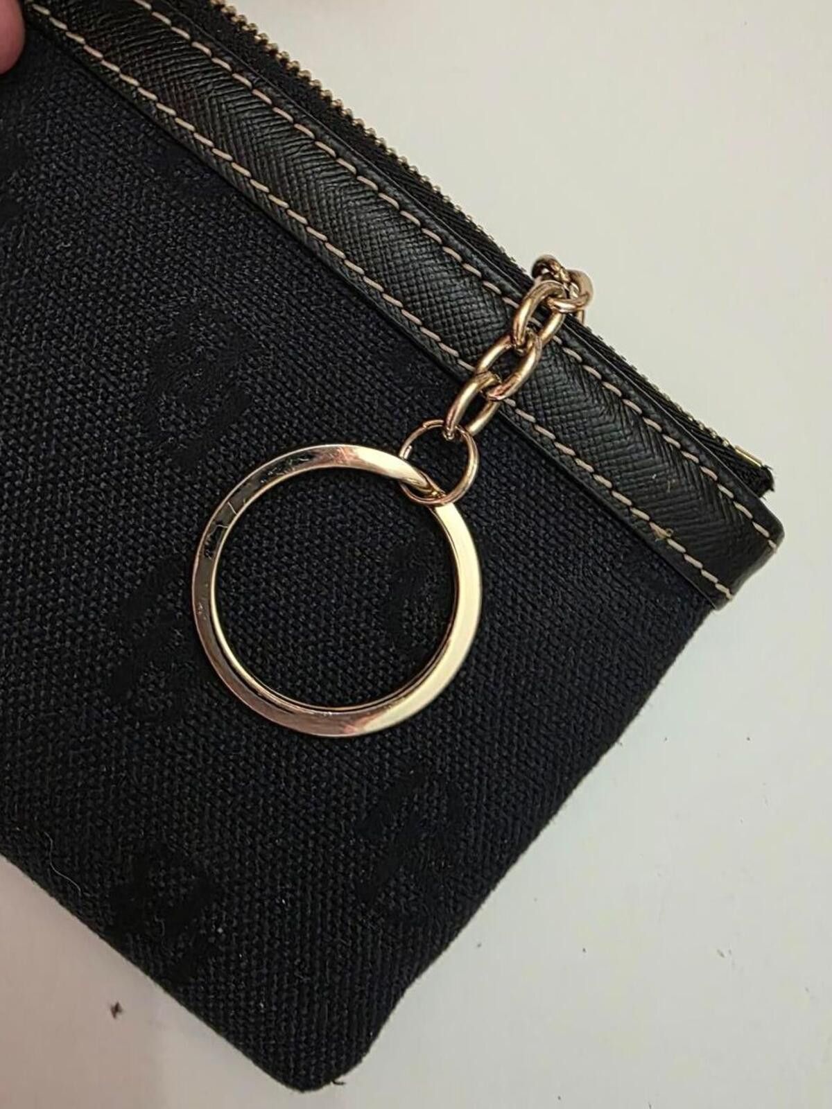 Dooney & Bourke Dooney & Bourke Signature Monogram Black Wristlet With Strap Size ONE SIZE - 5 Thumbnail