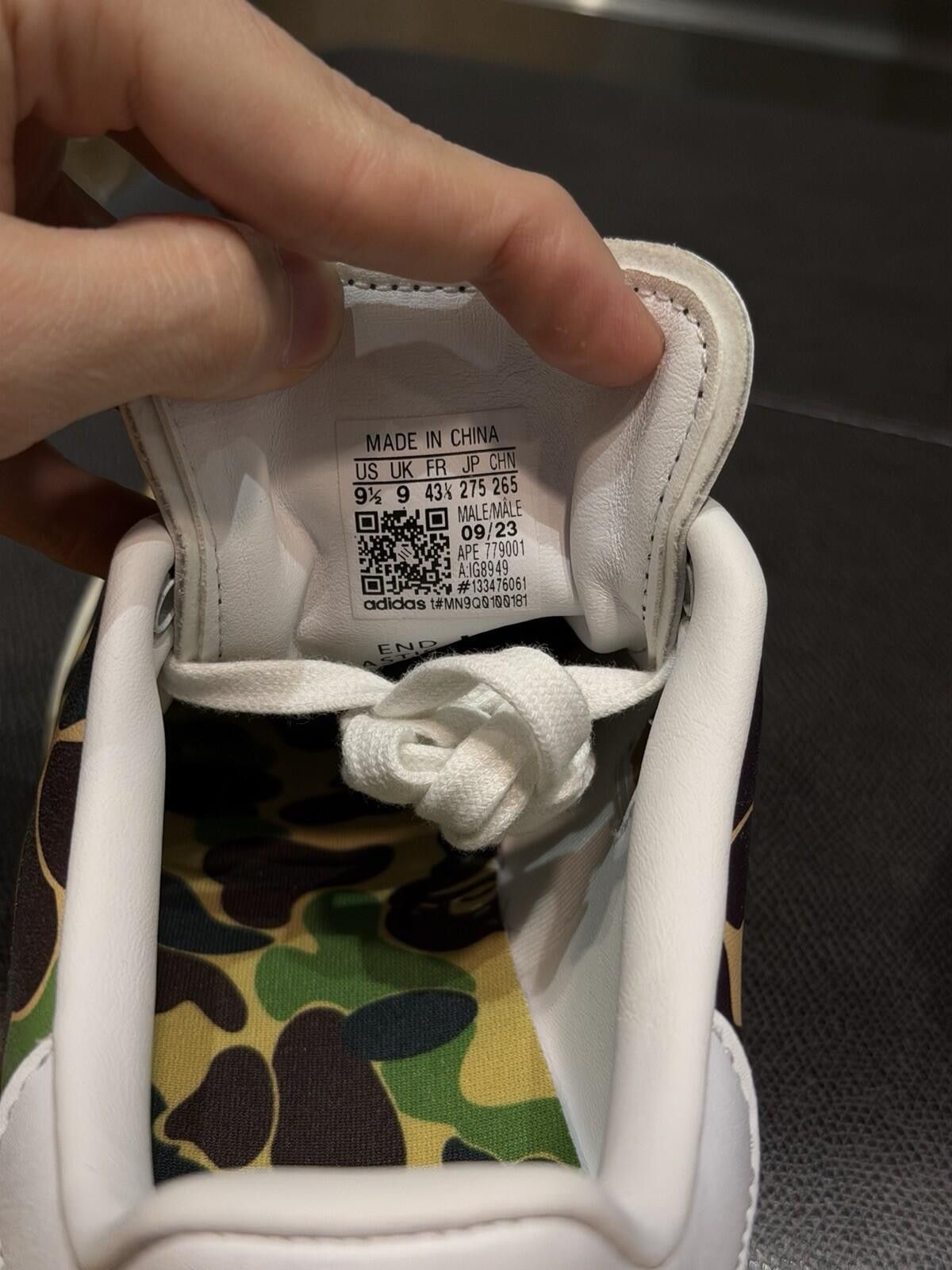Adidas adidas BAPE x Stan Smith 30th Anniversary Size 9.5 Men’s New Size US 9.5 / EU 42-43 - 9 Thumbnail