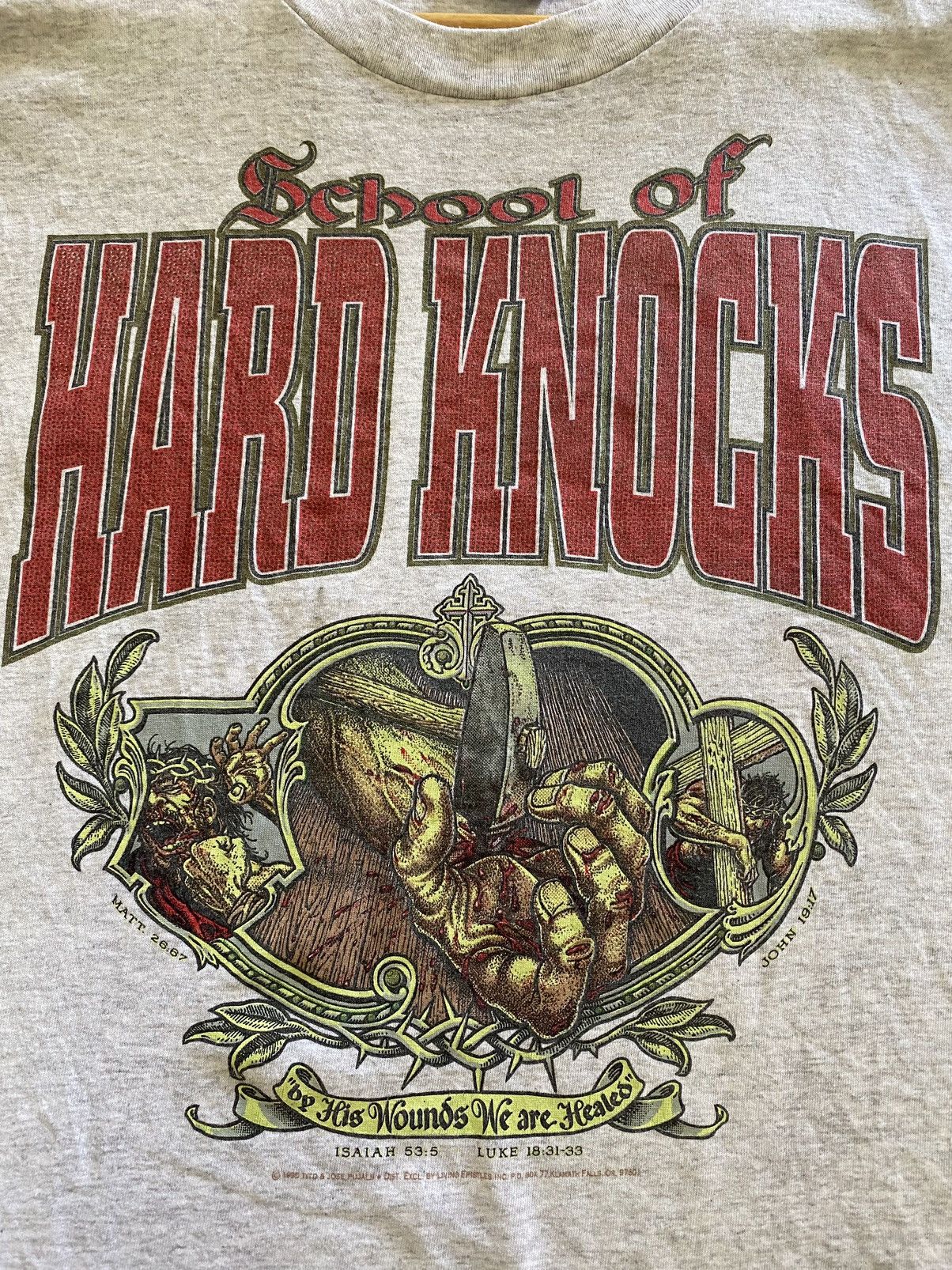 Other Vintage 90s SCHOOL OF HARD KNOCKS ( LIVING EPISTLES ) Size US XL / EU 56 / 4 - 8 Thumbnail