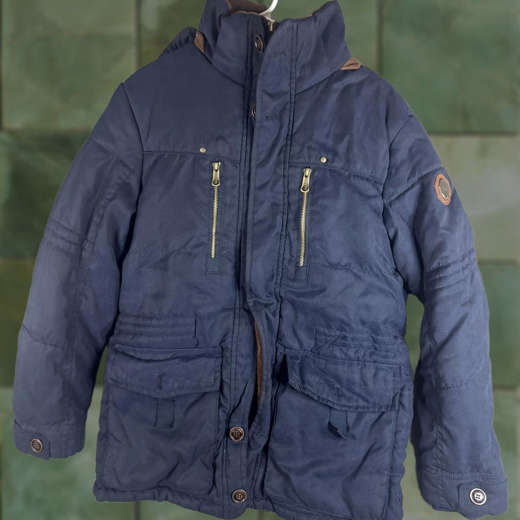 Vintage Jacket 2XL Blue Hooded Insulated Waterproof Parka Full Zip Outdoor Winter Mens Size US XXL / EU 58 / 5 - 1 Thumbnail