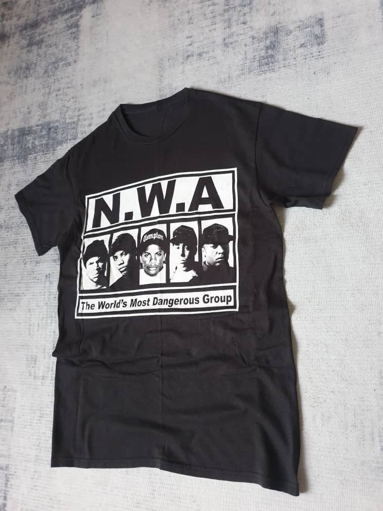 Japanese Brand Nwa Rappers black colour shirt Size US S / EU 44-46 / 1 - 5 Thumbnail