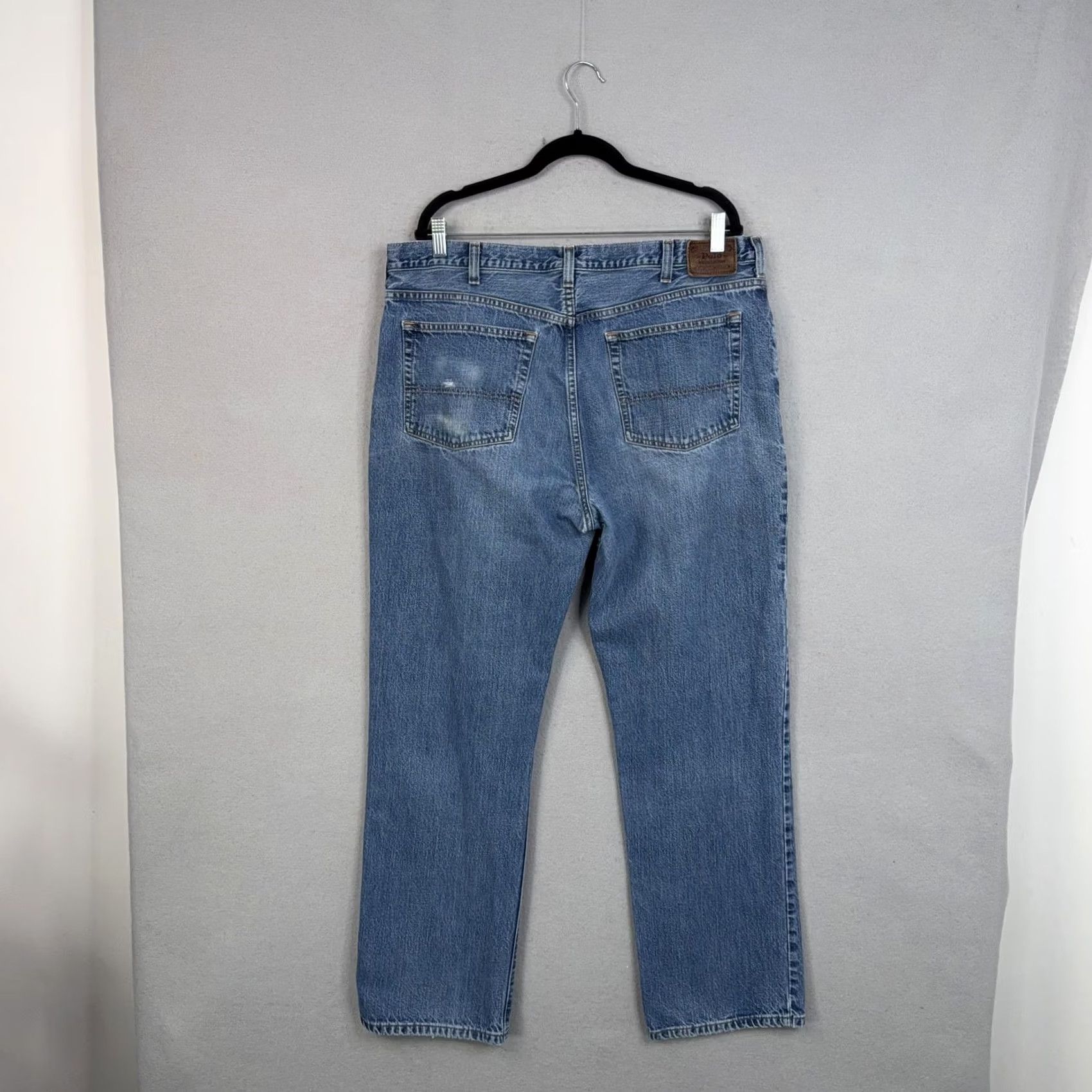 Polo Ralph Lauren Polo Ralph Lauren Jeans Mens 38x32 Blue Medium Wash Classic Straight Denim Pants Five Pocket Zip Fly Mens Size US M / EU 48-50 / 2 - 4 Thumbnail