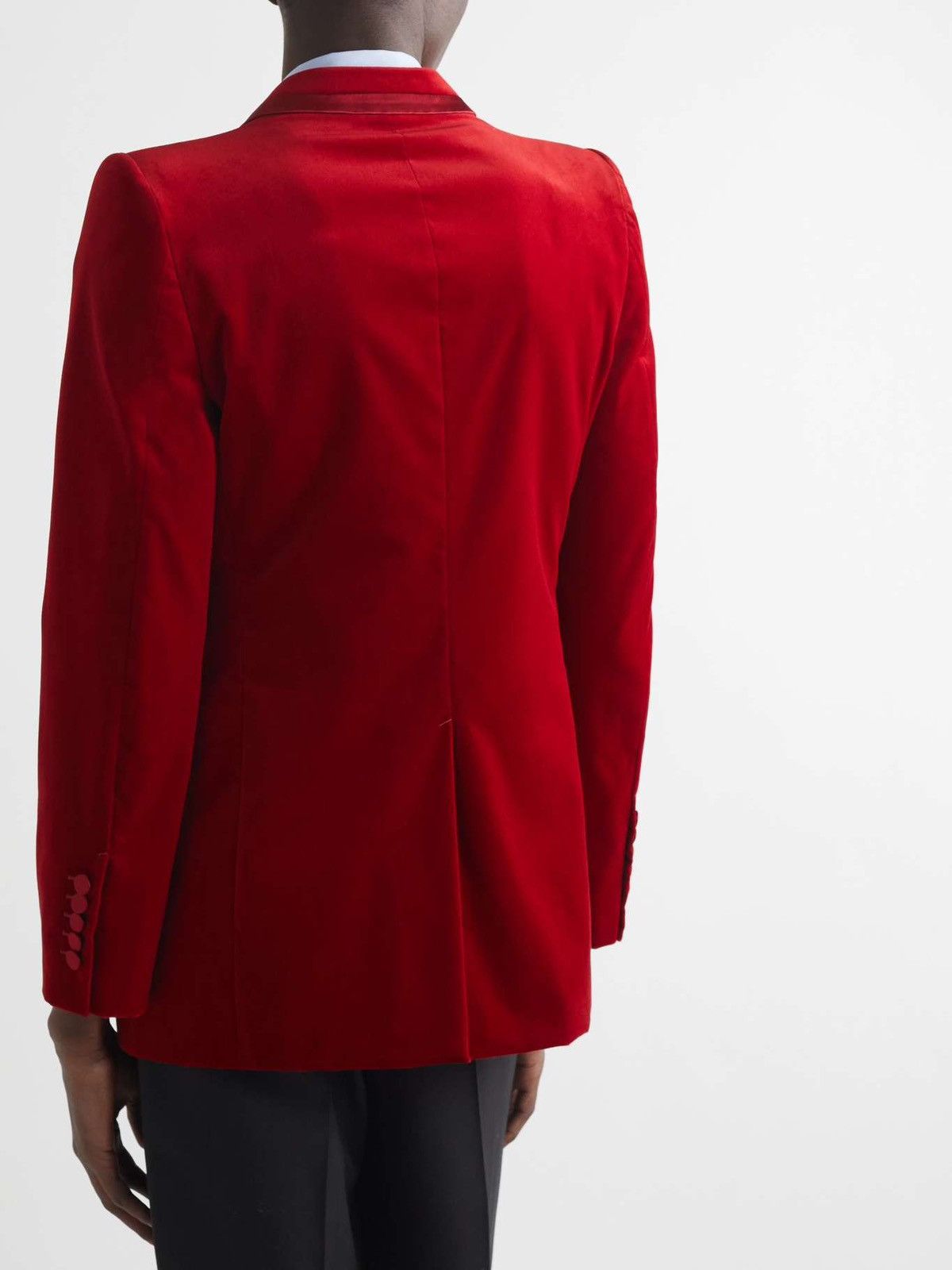 Gucci Gucci Red Velvet Blazer Size 38R - 2 Thumbnail